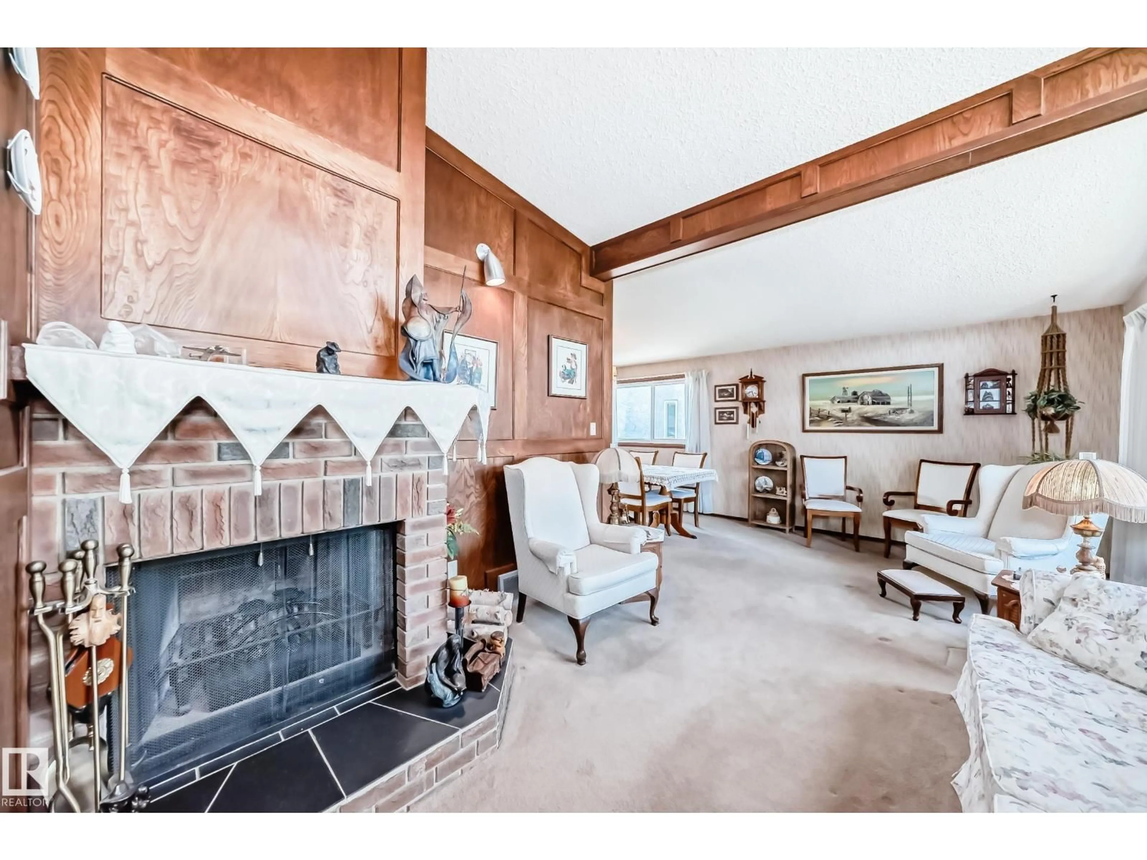 Living room with furniture, unknown for 4311 40A ST, Leduc Alberta T9E4V9