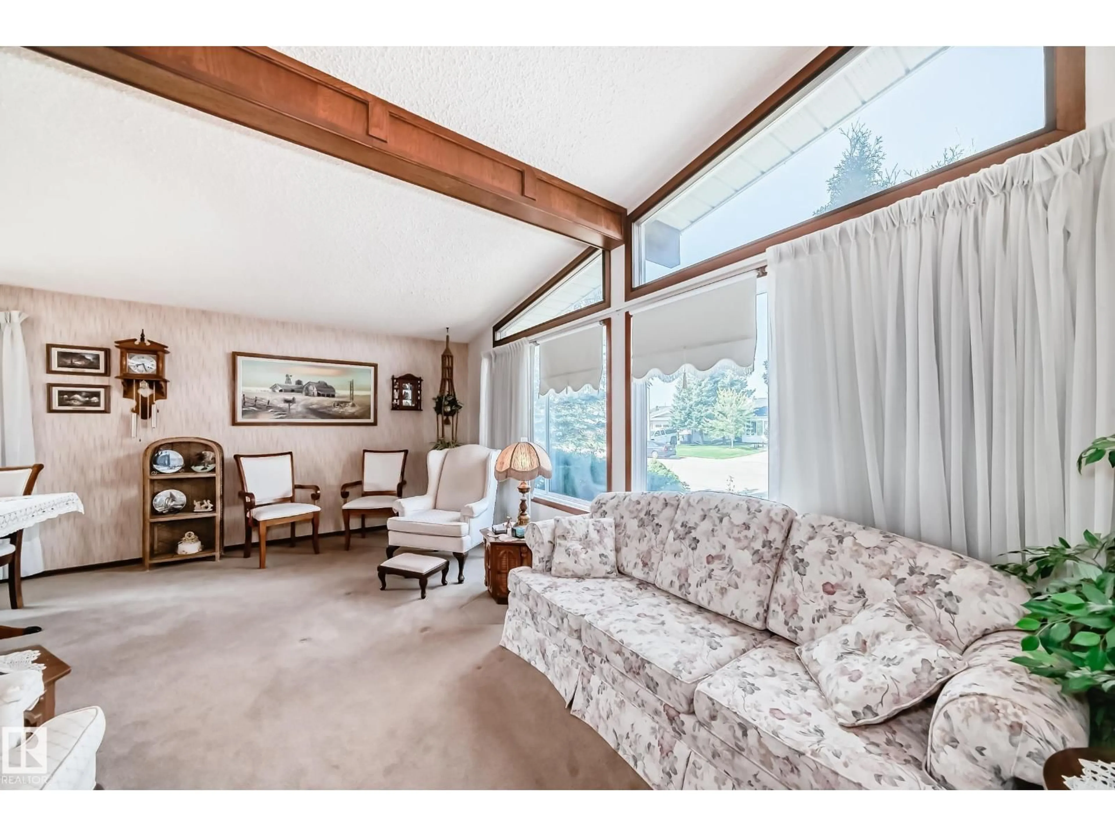 Living room with furniture, unknown for 4311 40A ST, Leduc Alberta T9E4V9