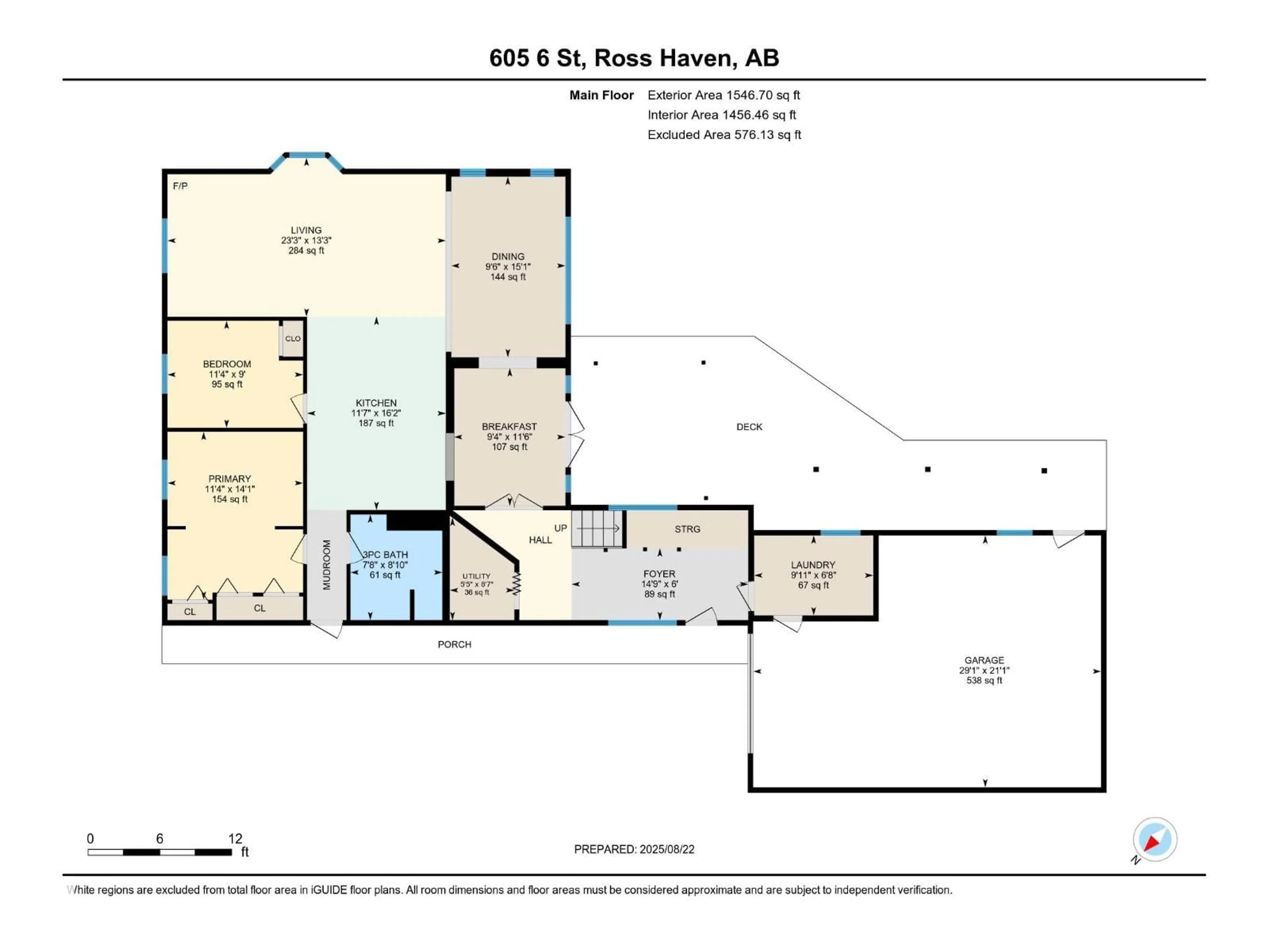 Floor plan for 605 6TH ST, Rural Lac Ste. Anne County Alberta T0E1A0