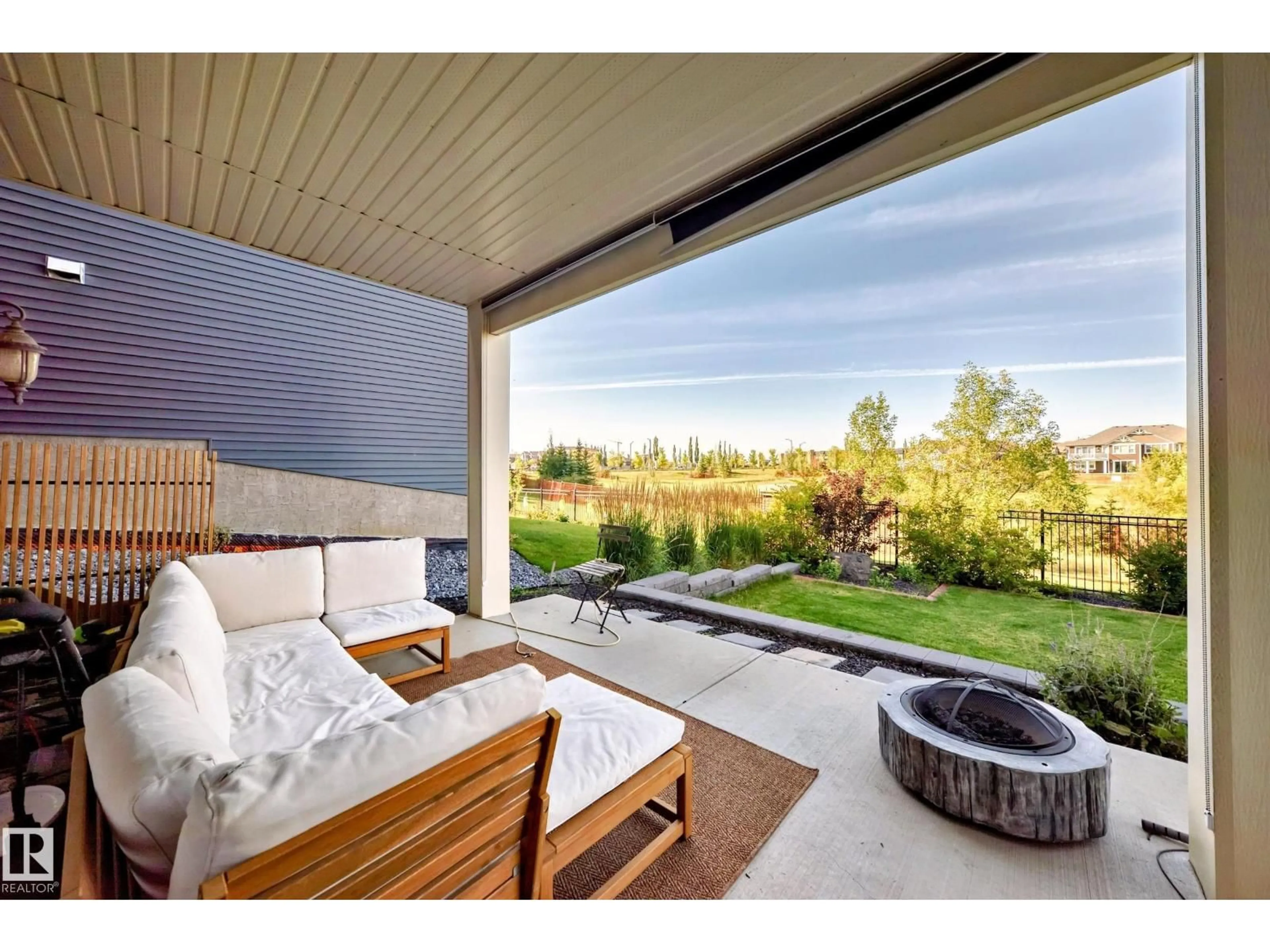 Patio, water/lake/river/ocean view for NW - 8412 218 ST, Edmonton Alberta T5T4R9