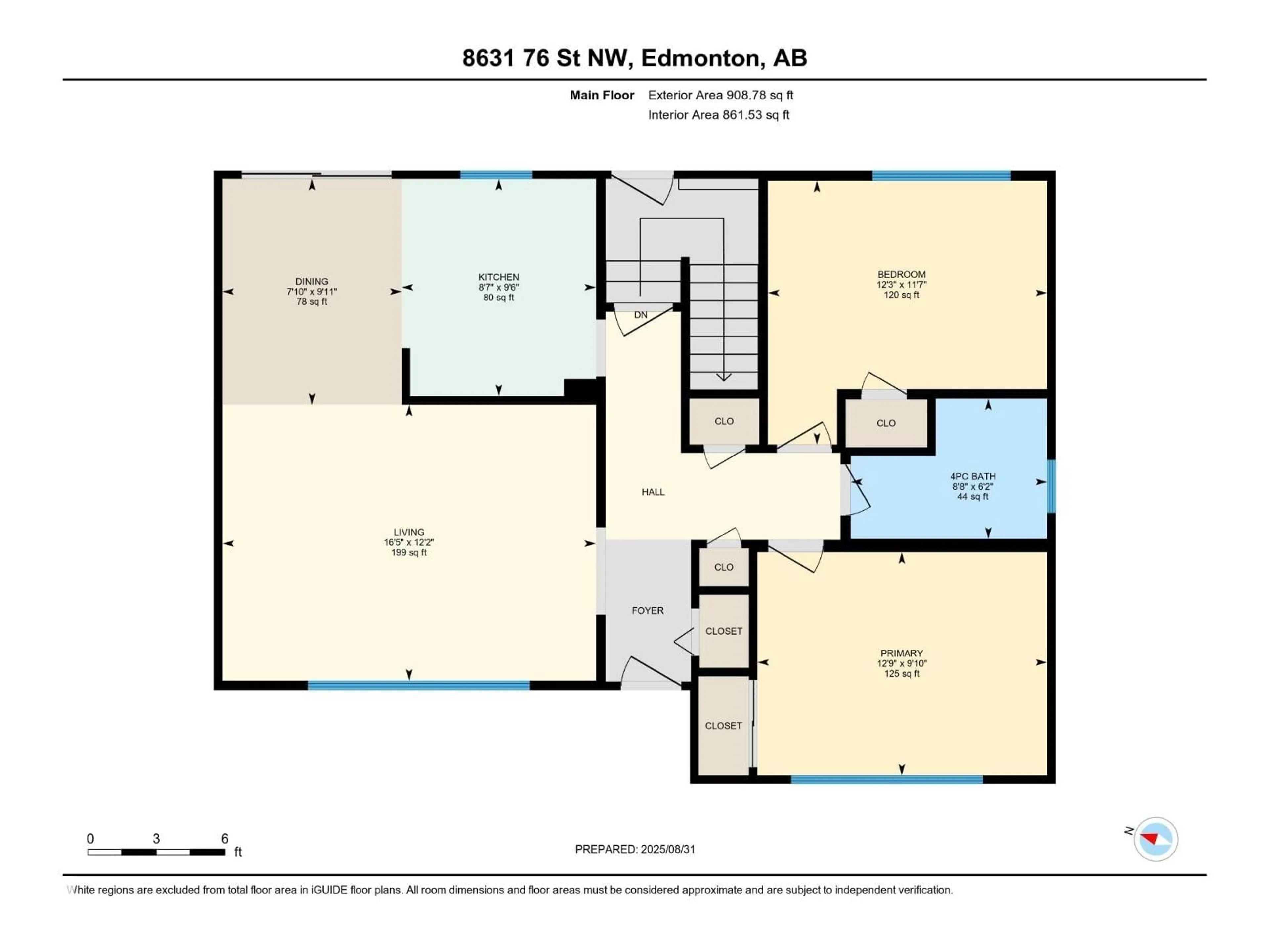 Floor plan for 8631 76 ST, Edmonton Alberta T6C2K1