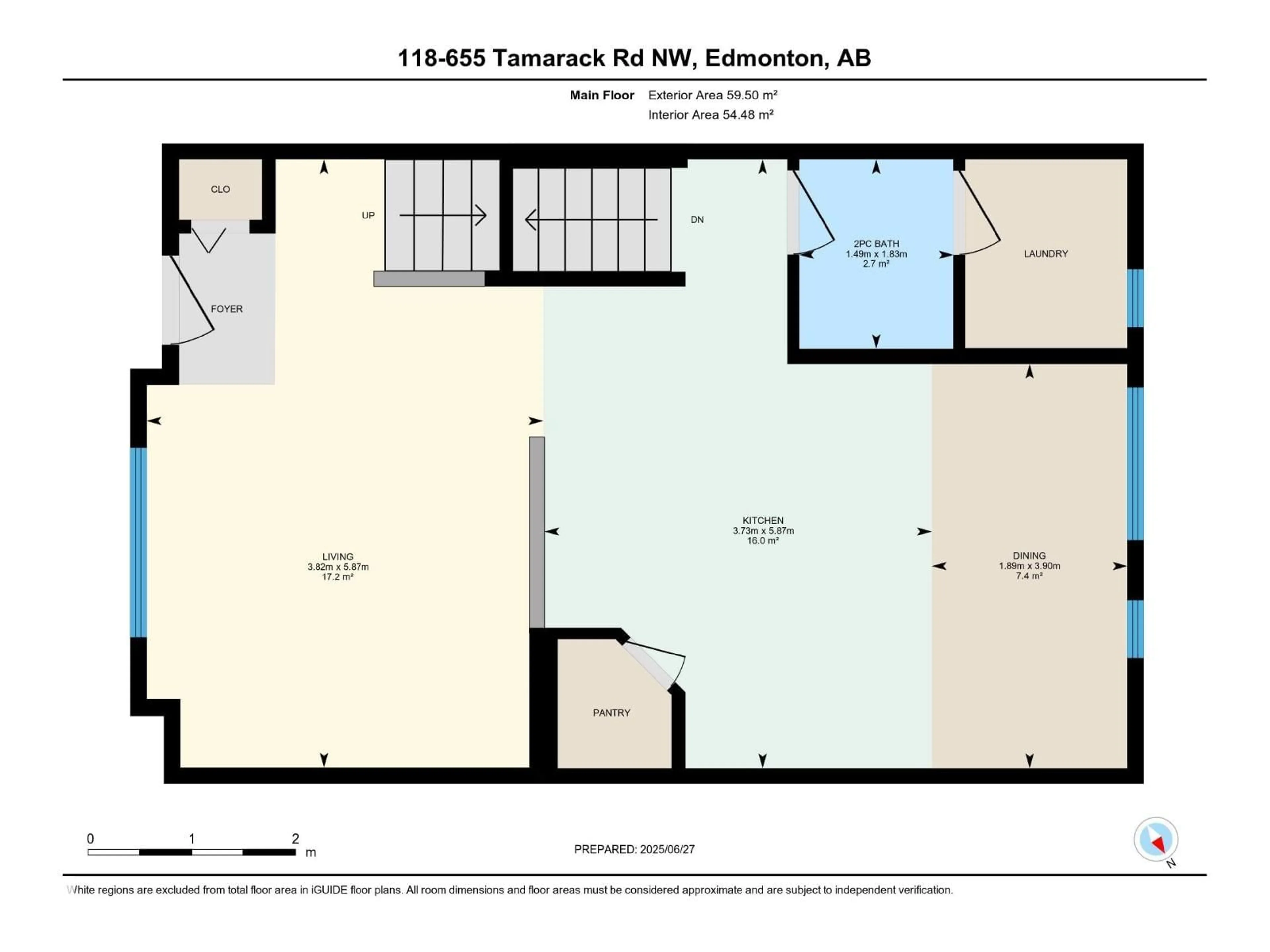 Floor plan for #118 - 655 TAMARACK RD, Edmonton Alberta T6T0N4