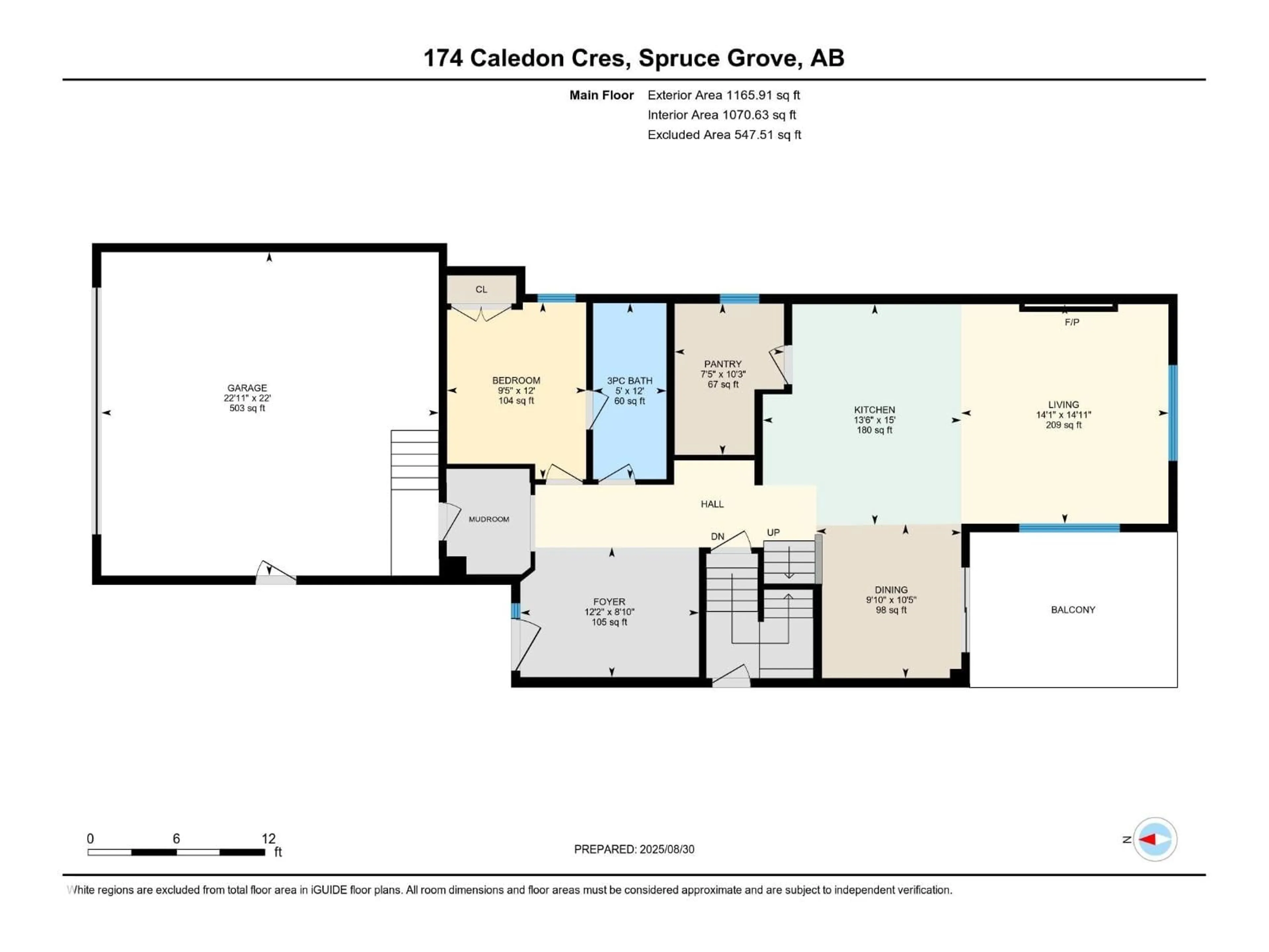 Floor plan for 174 CALEDON CR, Spruce Grove Alberta T7X0Y6