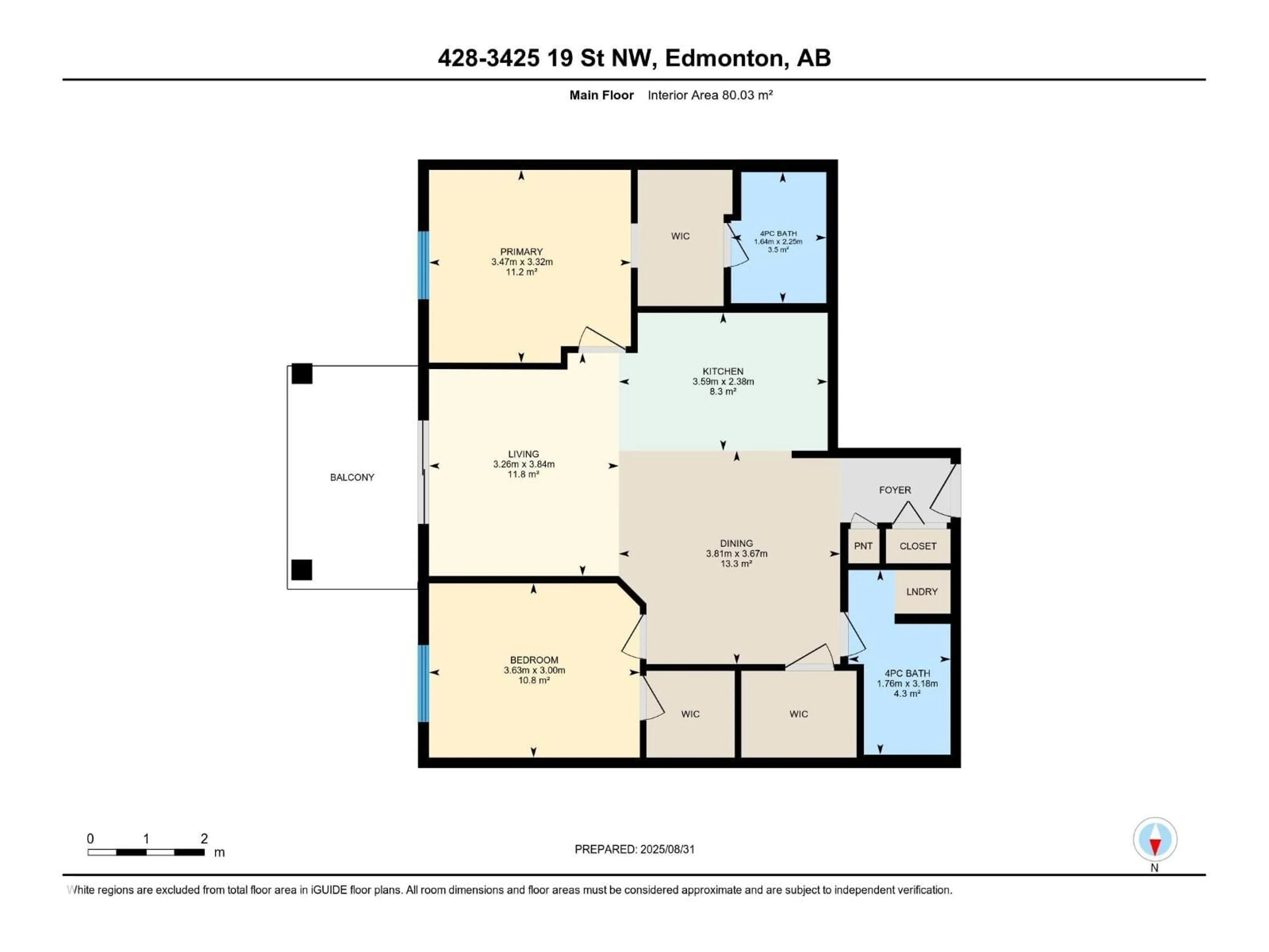 Floor plan for 428 - 3425 19 ST NW, Edmonton Alberta T5Y3Z9