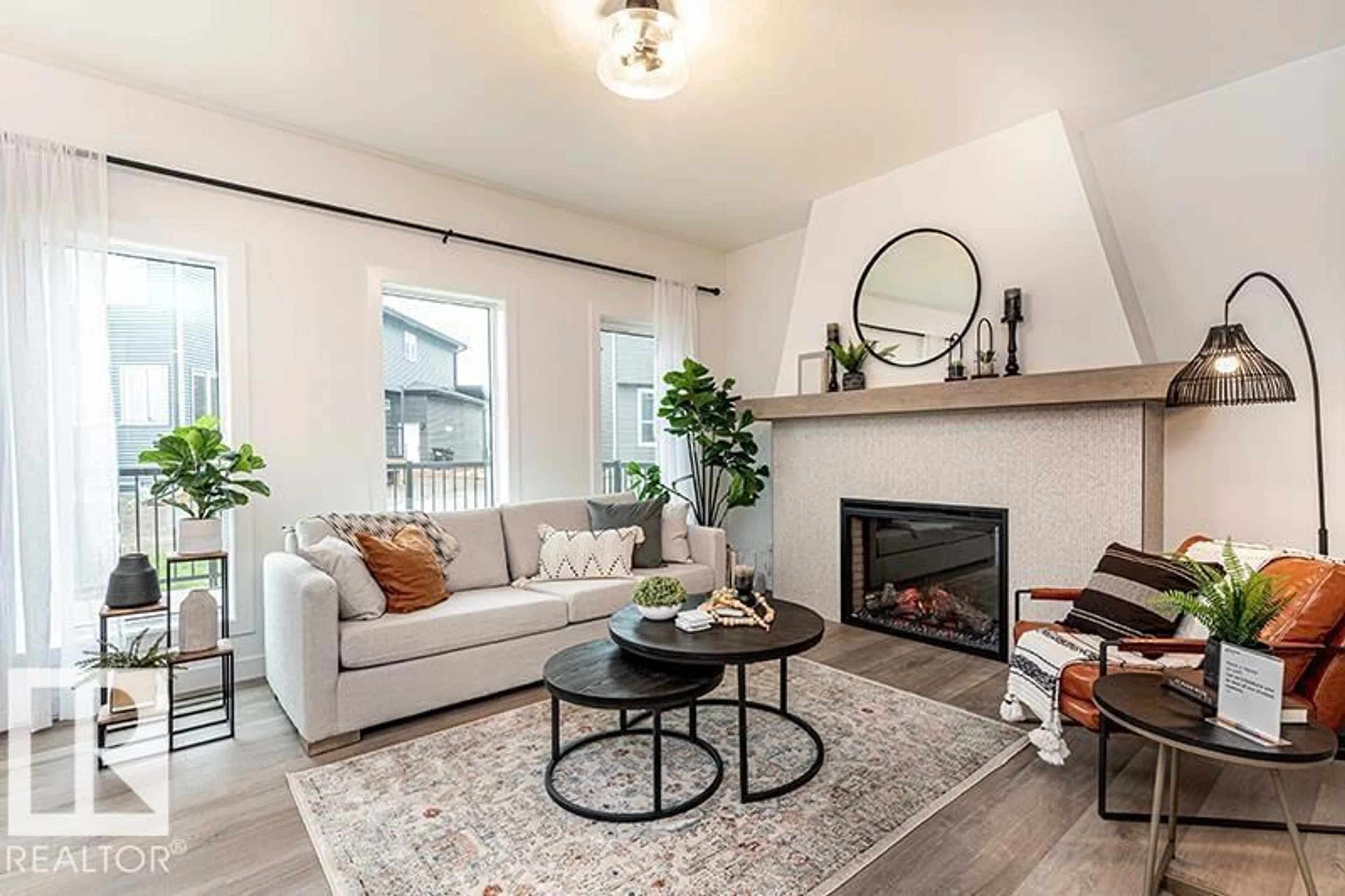 Living room with furniture, unknown for 9 STAGECOACH LI, Ardrossan Alberta T8E0B9