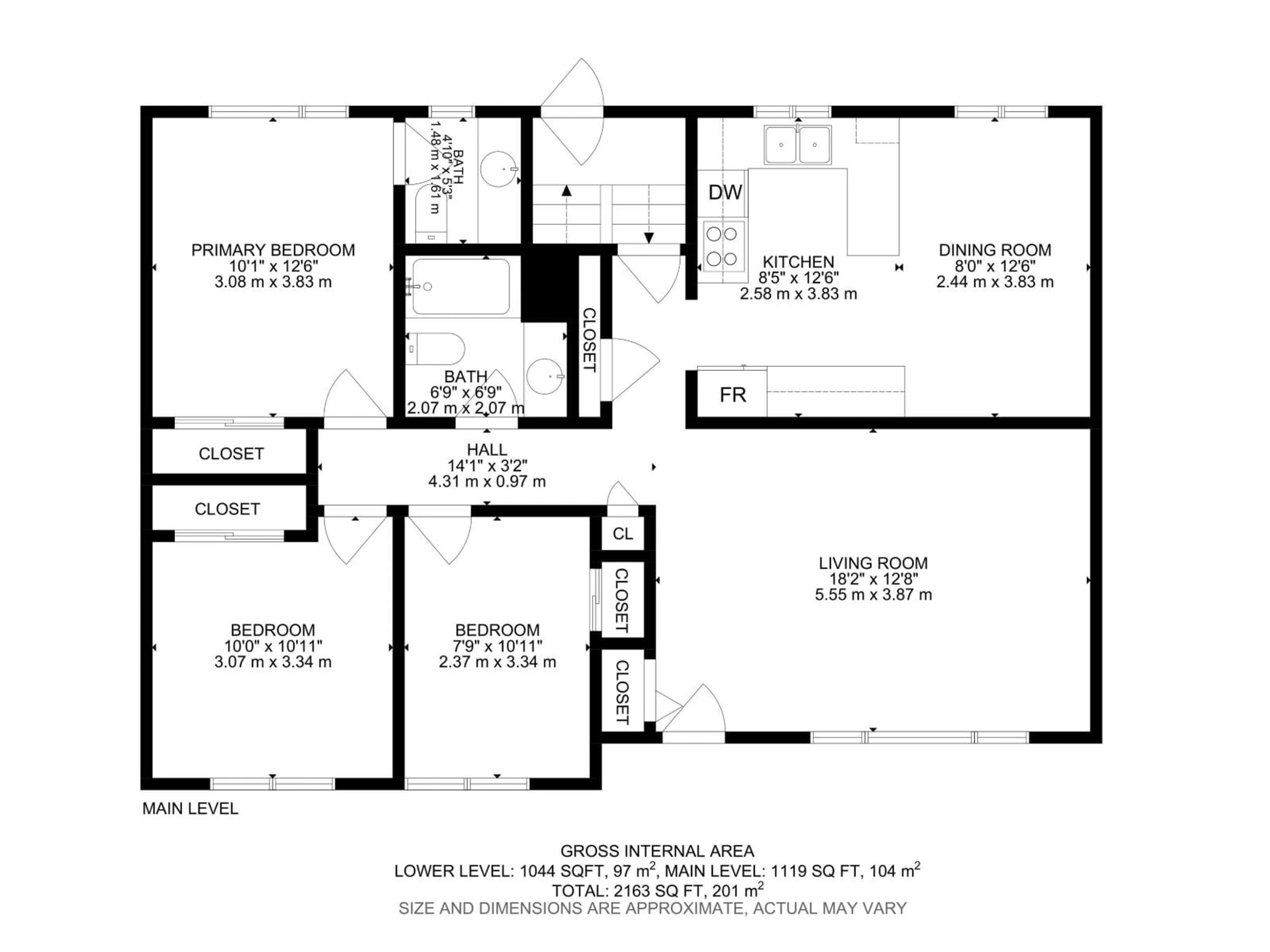 Floor plan for 14704 94 ST, Edmonton Alberta T5E3W5