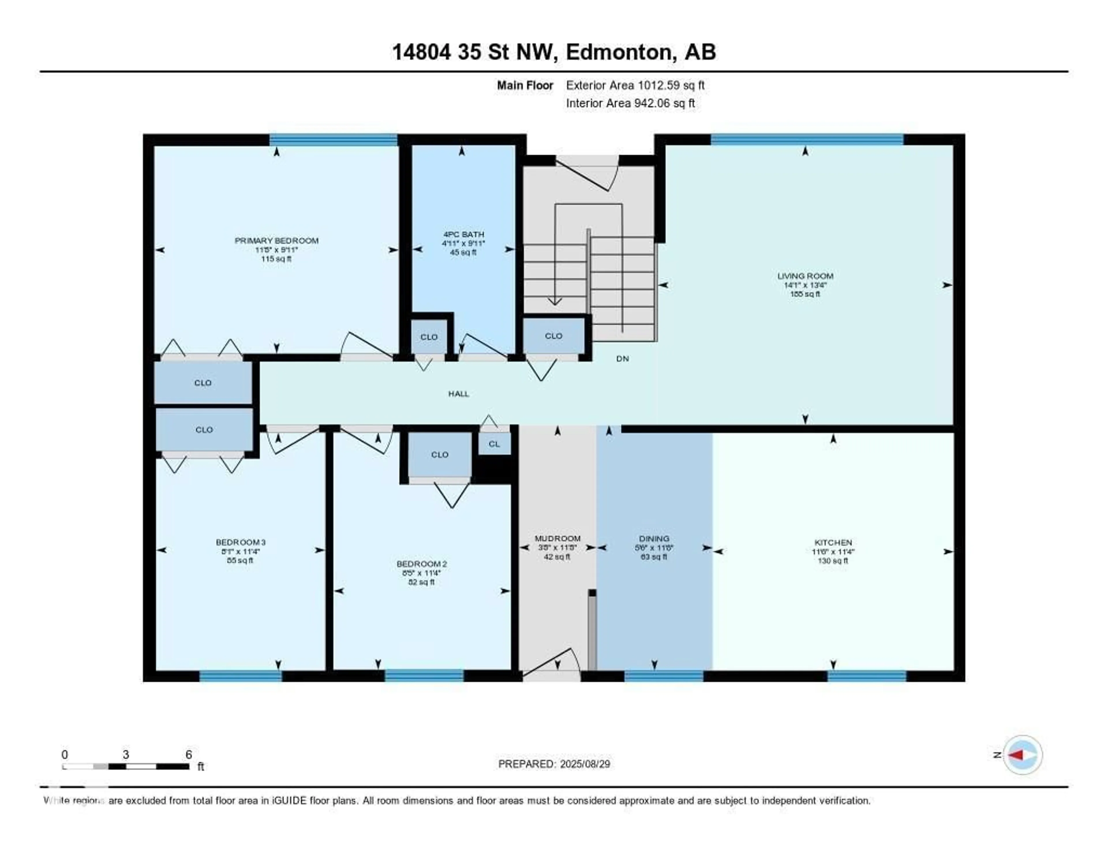 Floor plan for 14804 35 ST, Edmonton Alberta T5Y2K6