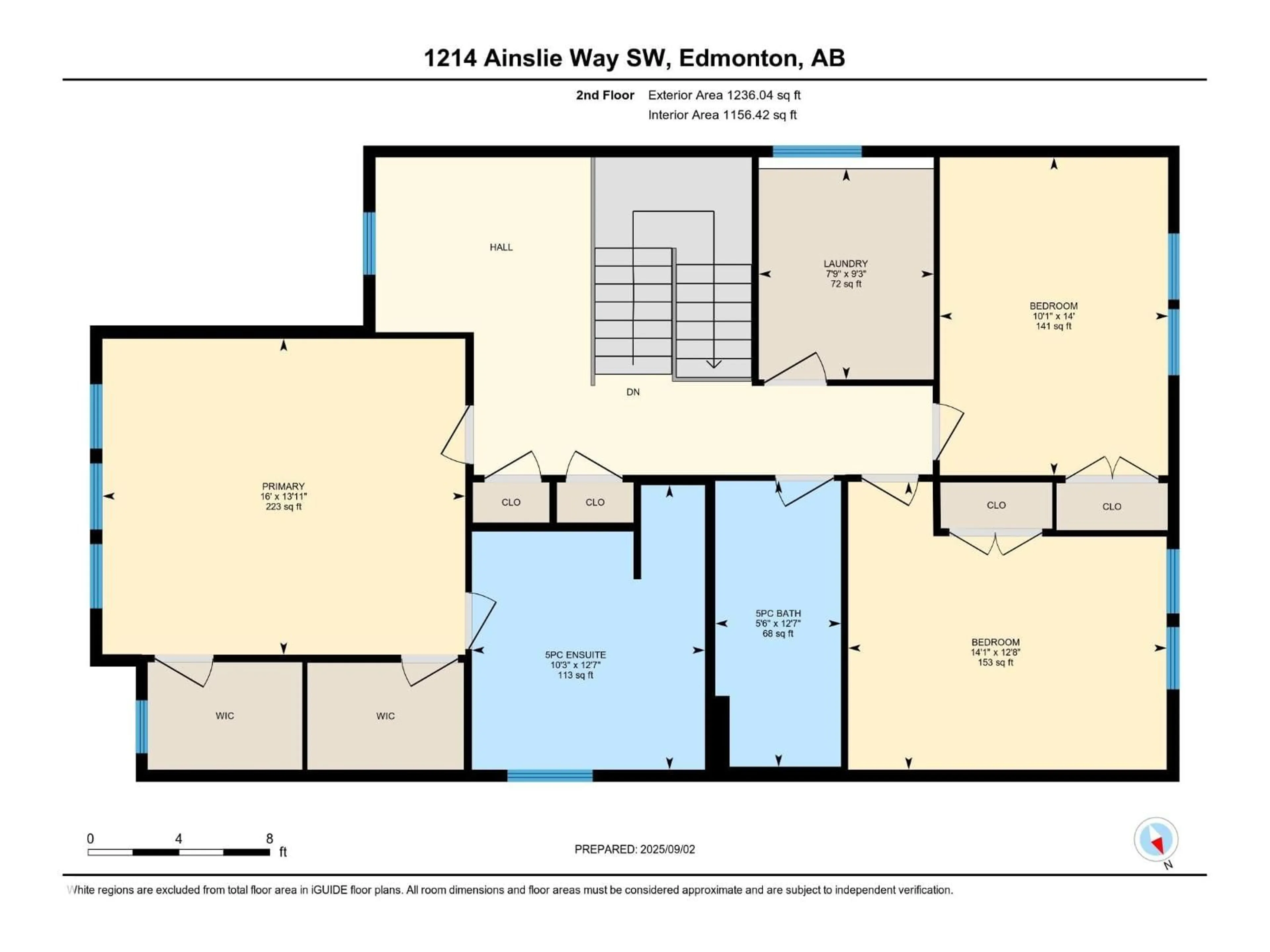 Floor plan for 1214 AINSLIE WY, Edmonton Alberta T6W0H7