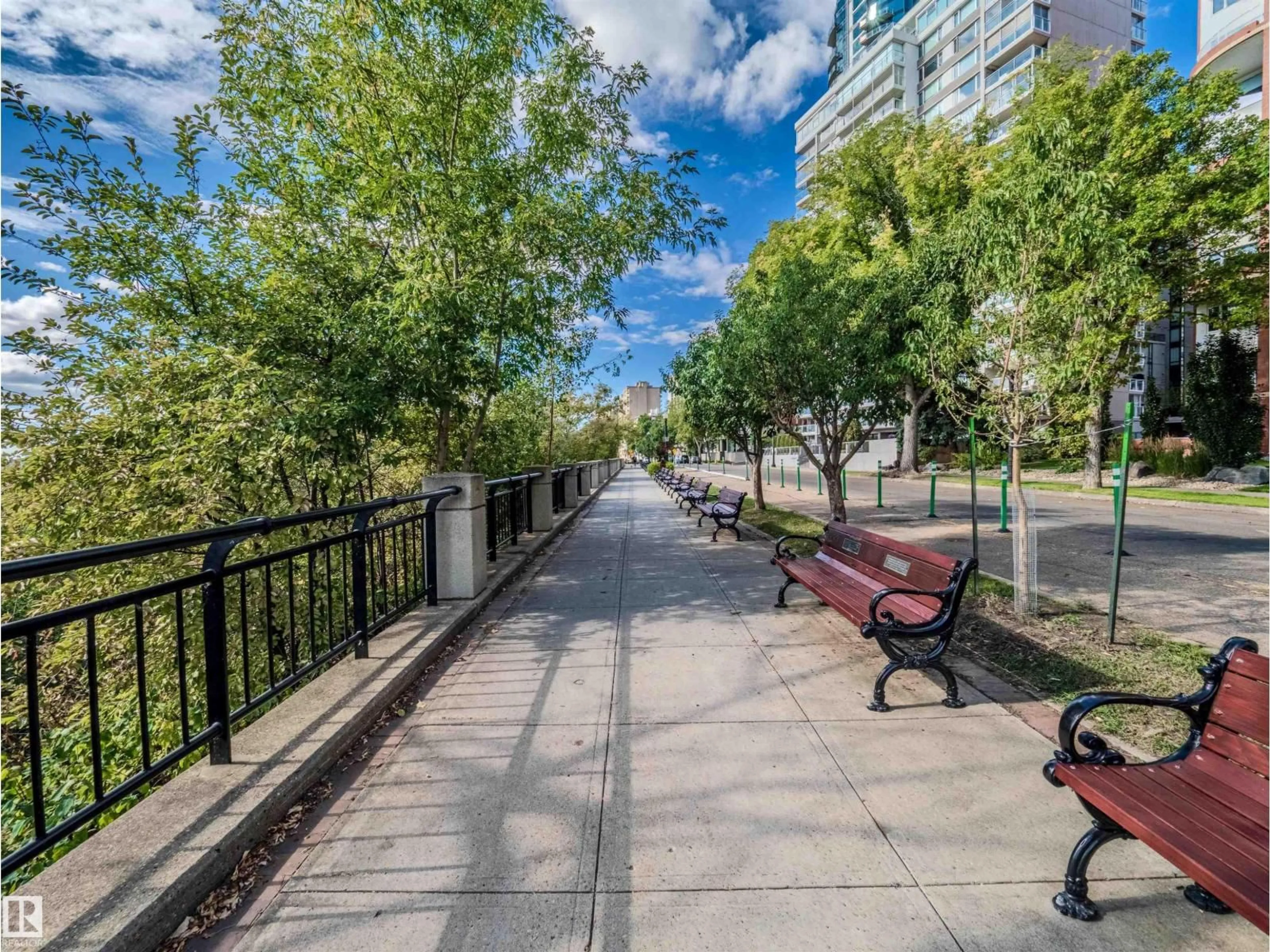 Patio, street for 11933 - 902 JASPER AV NW, Edmonton Alberta T5K0P1