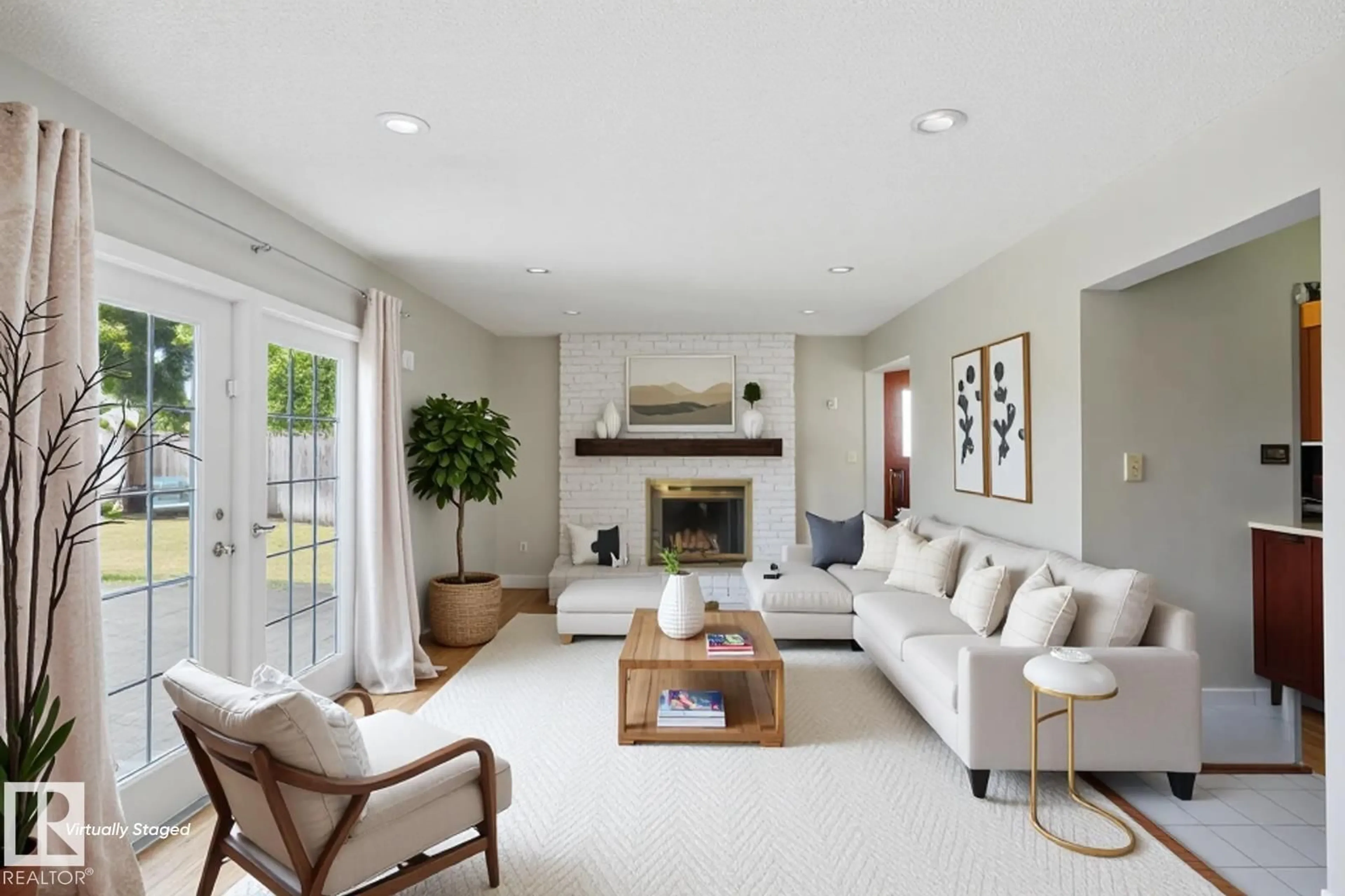 Living room with furniture, unknown for 4336 74 ST, Edmonton Alberta T6K0W2