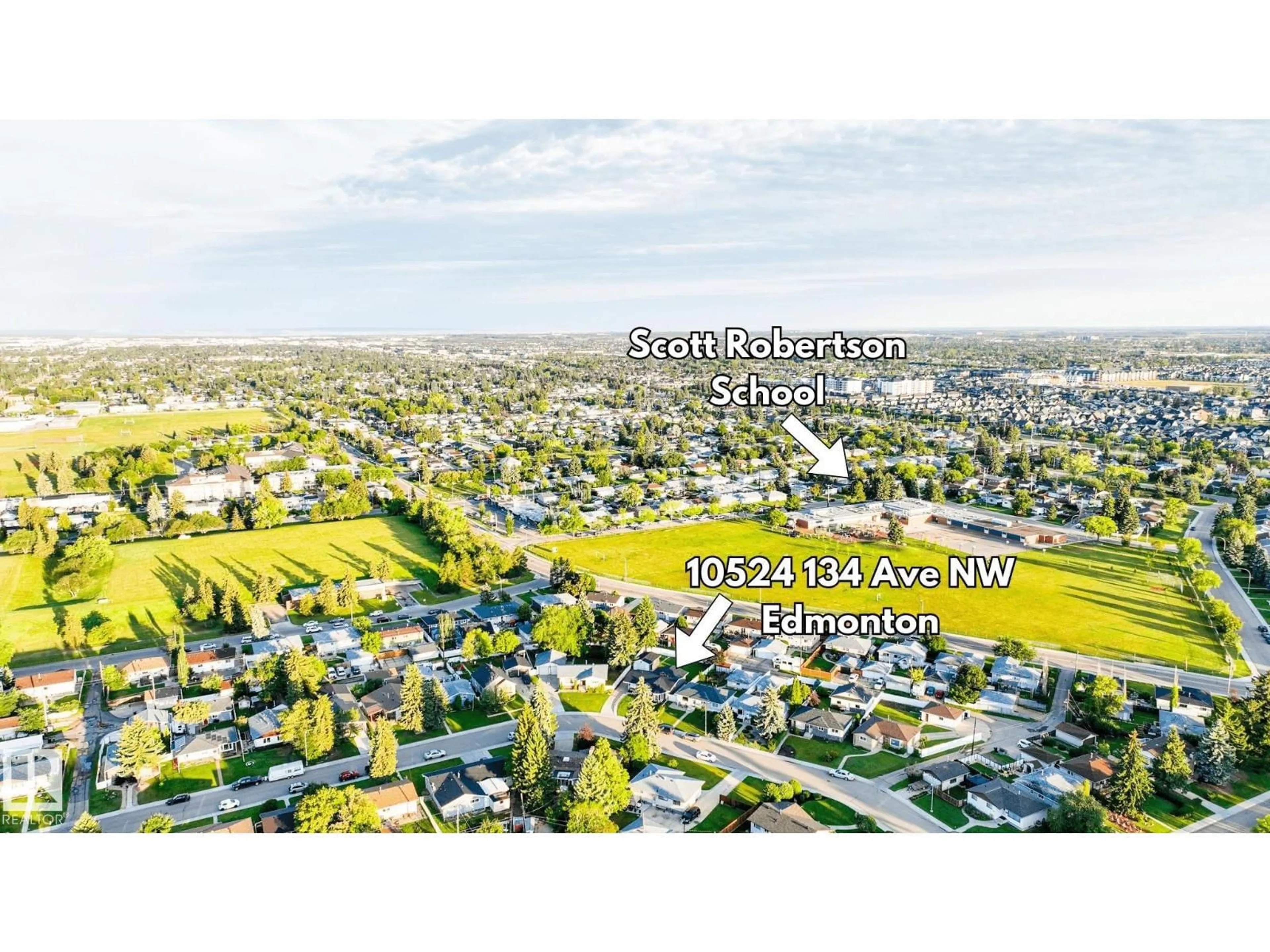 A pic from outside/outdoor area/front of a property/back of a property/a pic from drone, street for NW - 10524 134 AV, Edmonton Alberta T5E1J6