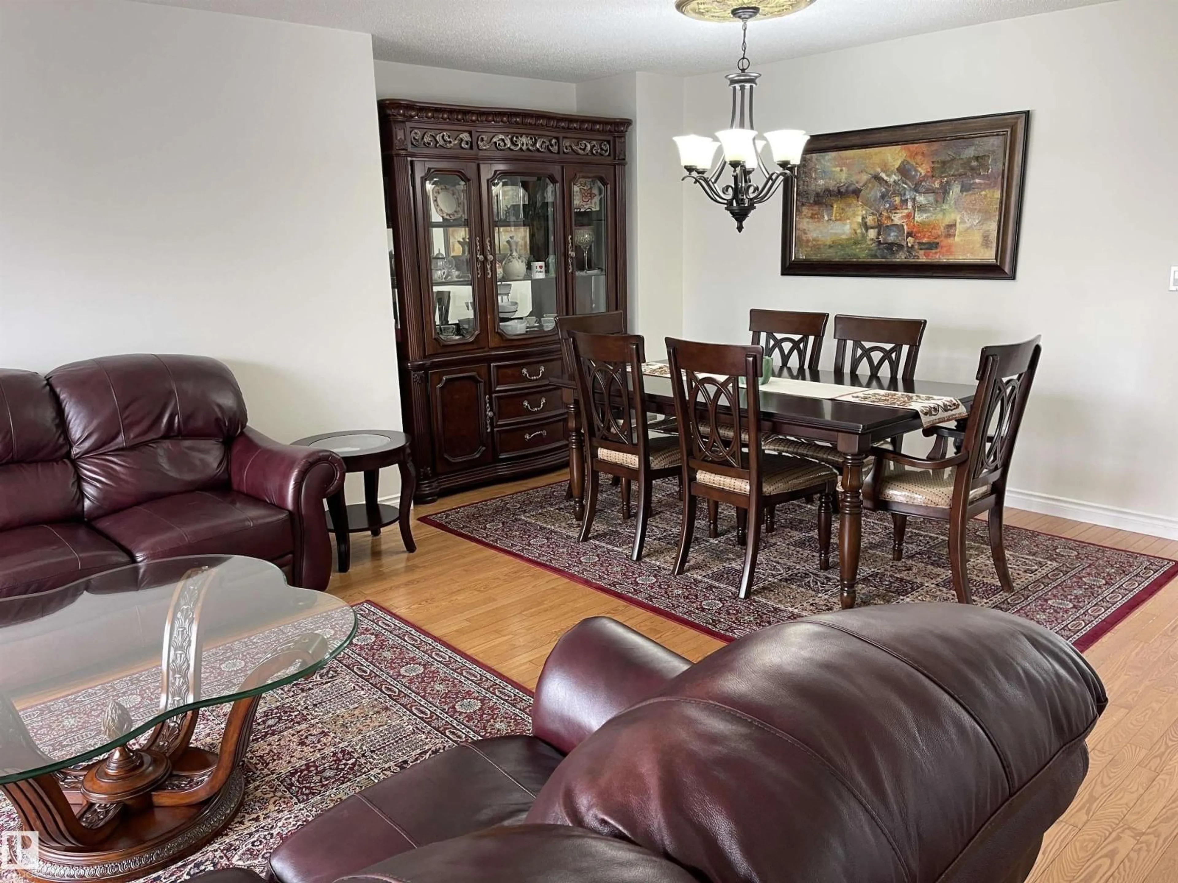 Dining room, wood/laminate floor for 3155 36 AV, Edmonton Alberta T6T1H8