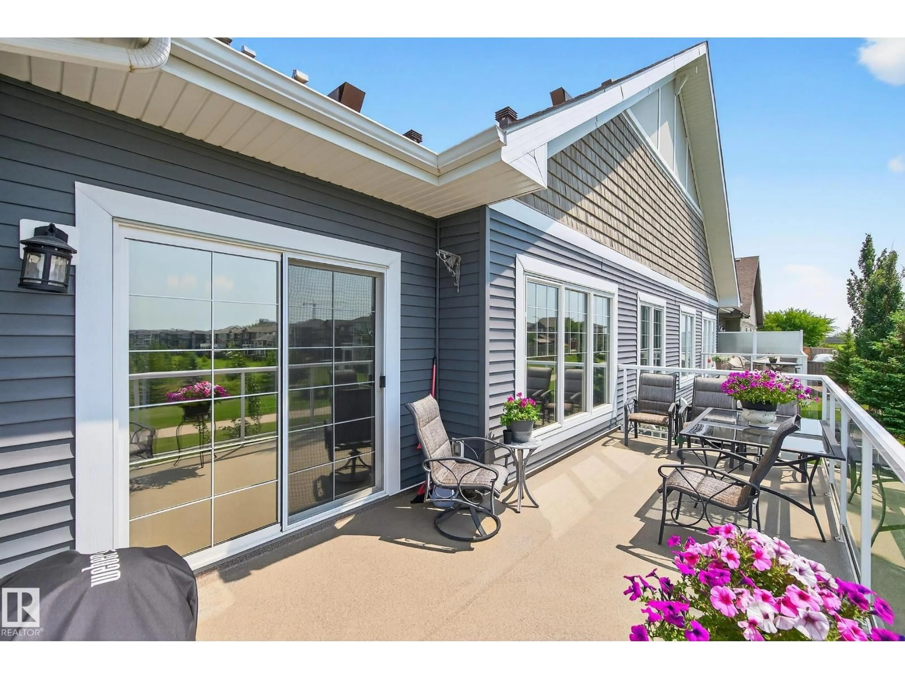 Patio, water/lake/river/ocean view for #13 - 8132 217 ST, Edmonton Alberta T5T4S1
