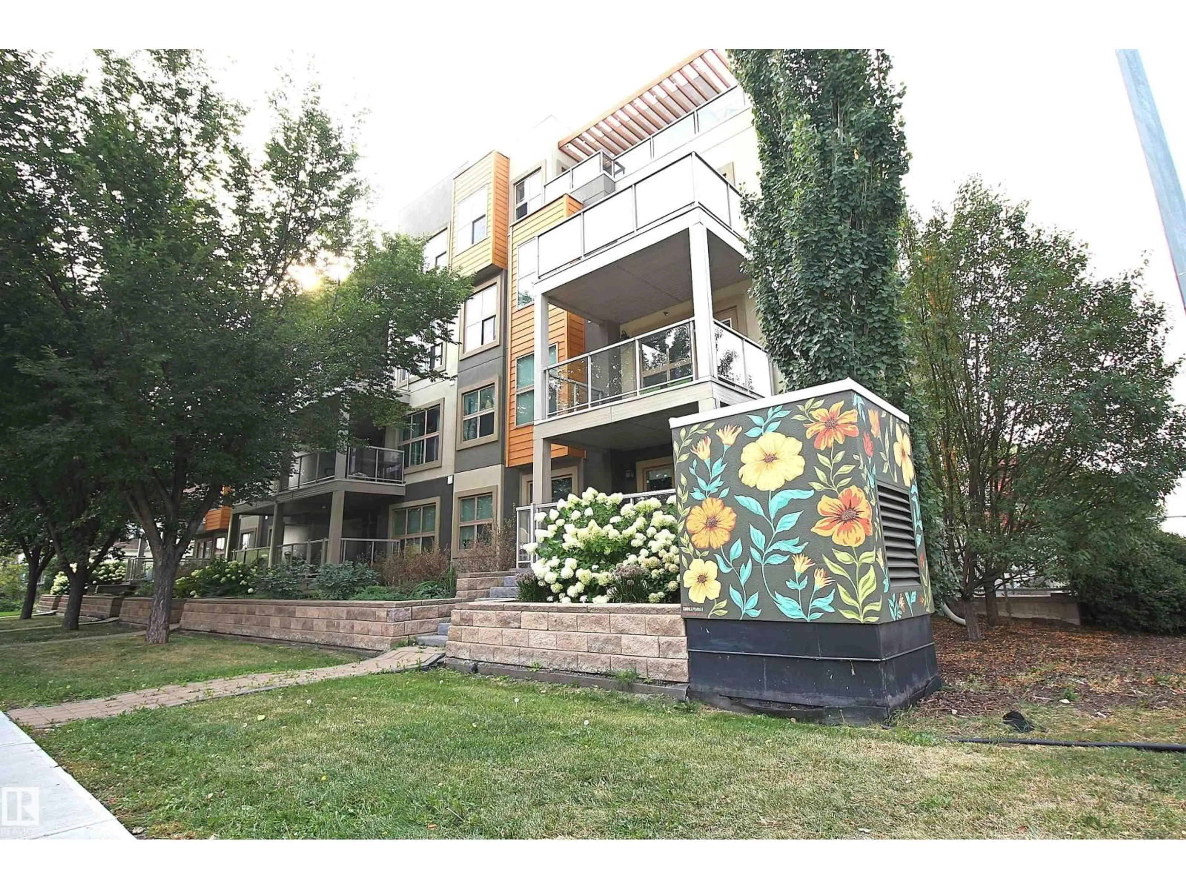 Patio, building for #101 - 8515 99 ST, Edmonton Alberta T6E3T7