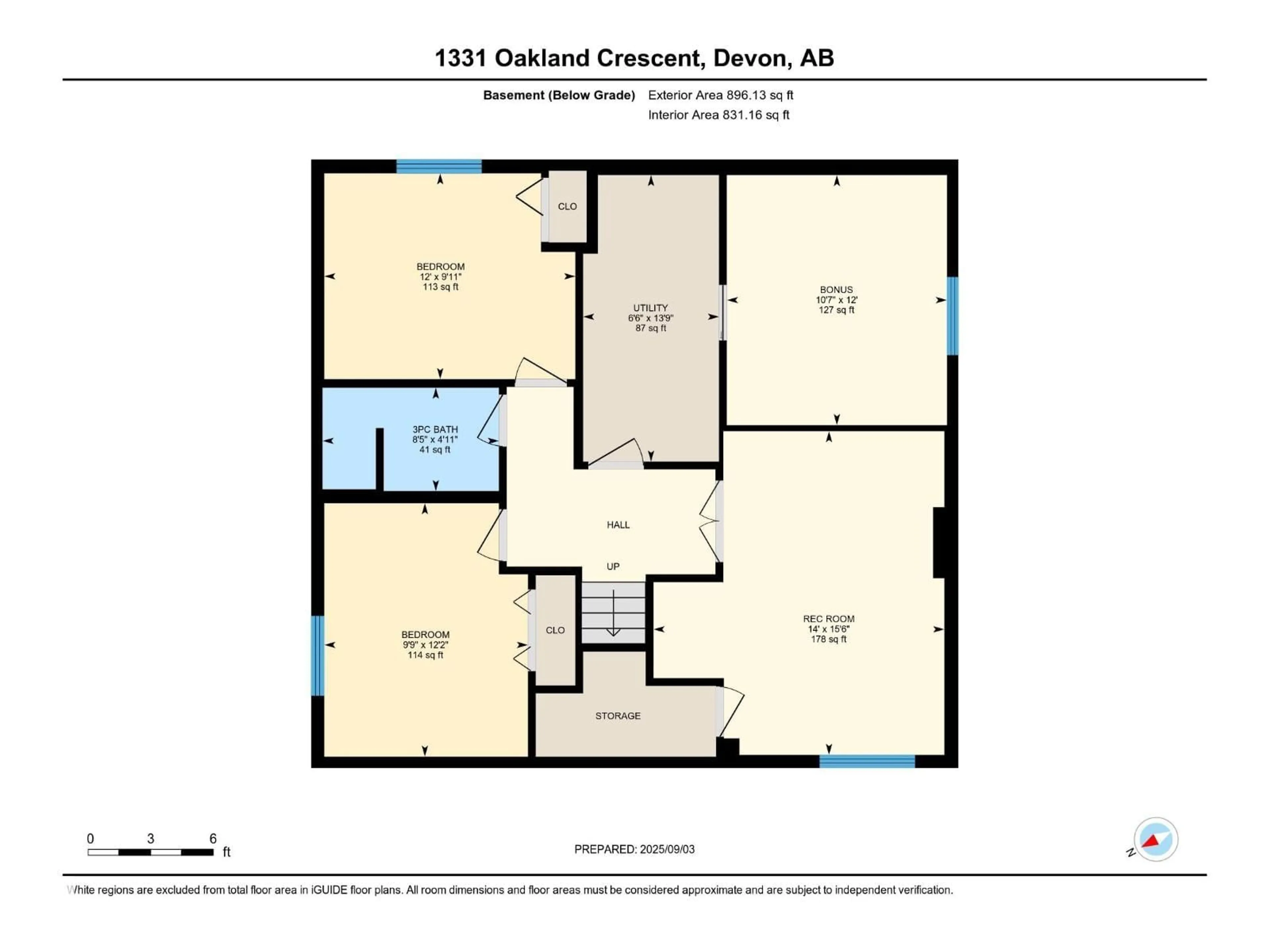 Floor plan for 1331 OAKLAND CR, Devon Alberta T9G2E6