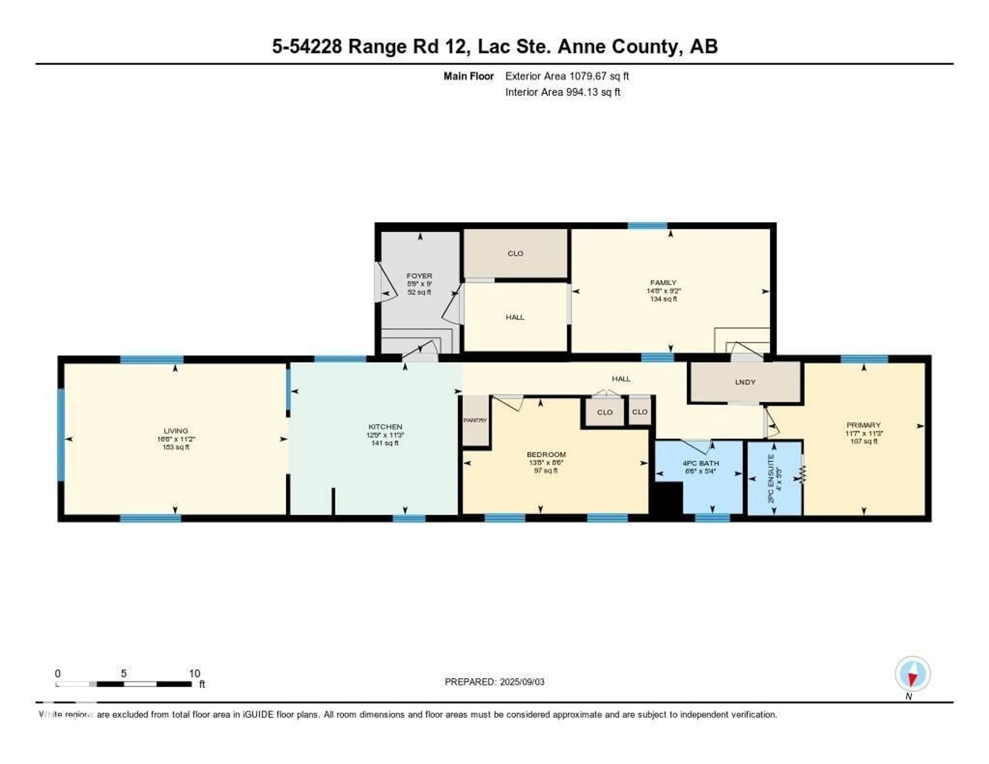 Floor plan for 5 - 54228 RGE ROAD 12, Rural Lac Ste. Anne County Alberta T0E1V2