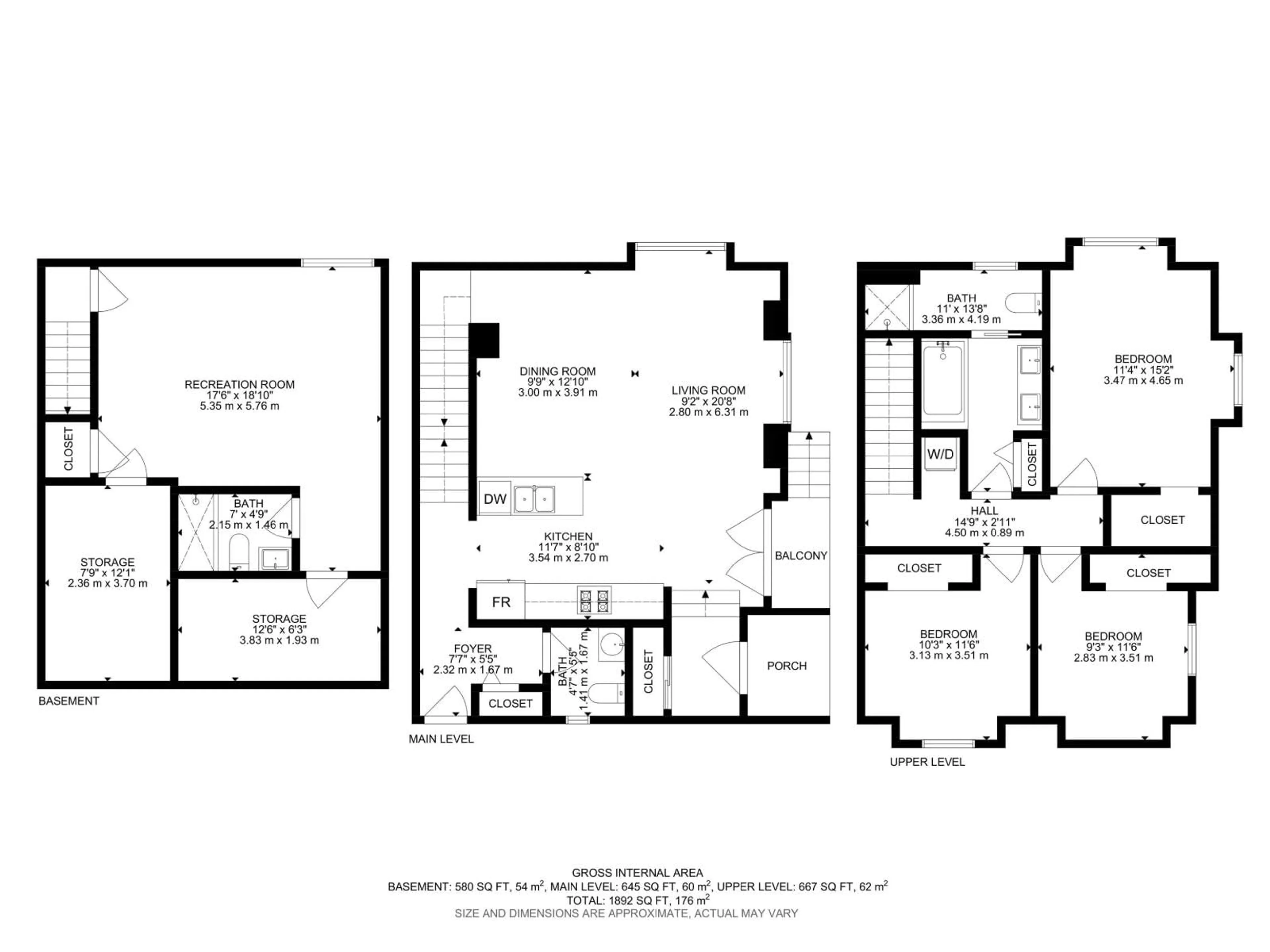 Floor plan for 11638 122 ST, Edmonton Alberta T5M2A3