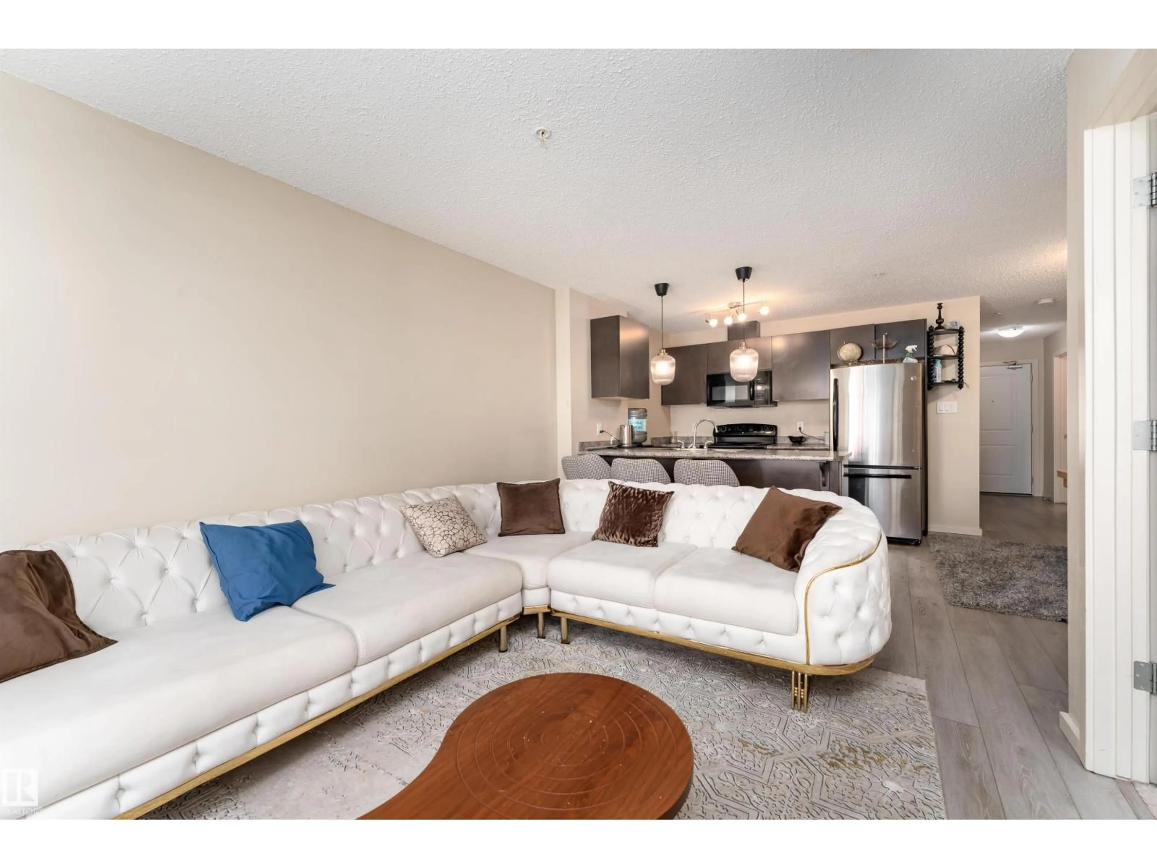 Living room with furniture, unknown for #205 - 340 WINDERMERE RD, Edmonton Alberta T6W2P2