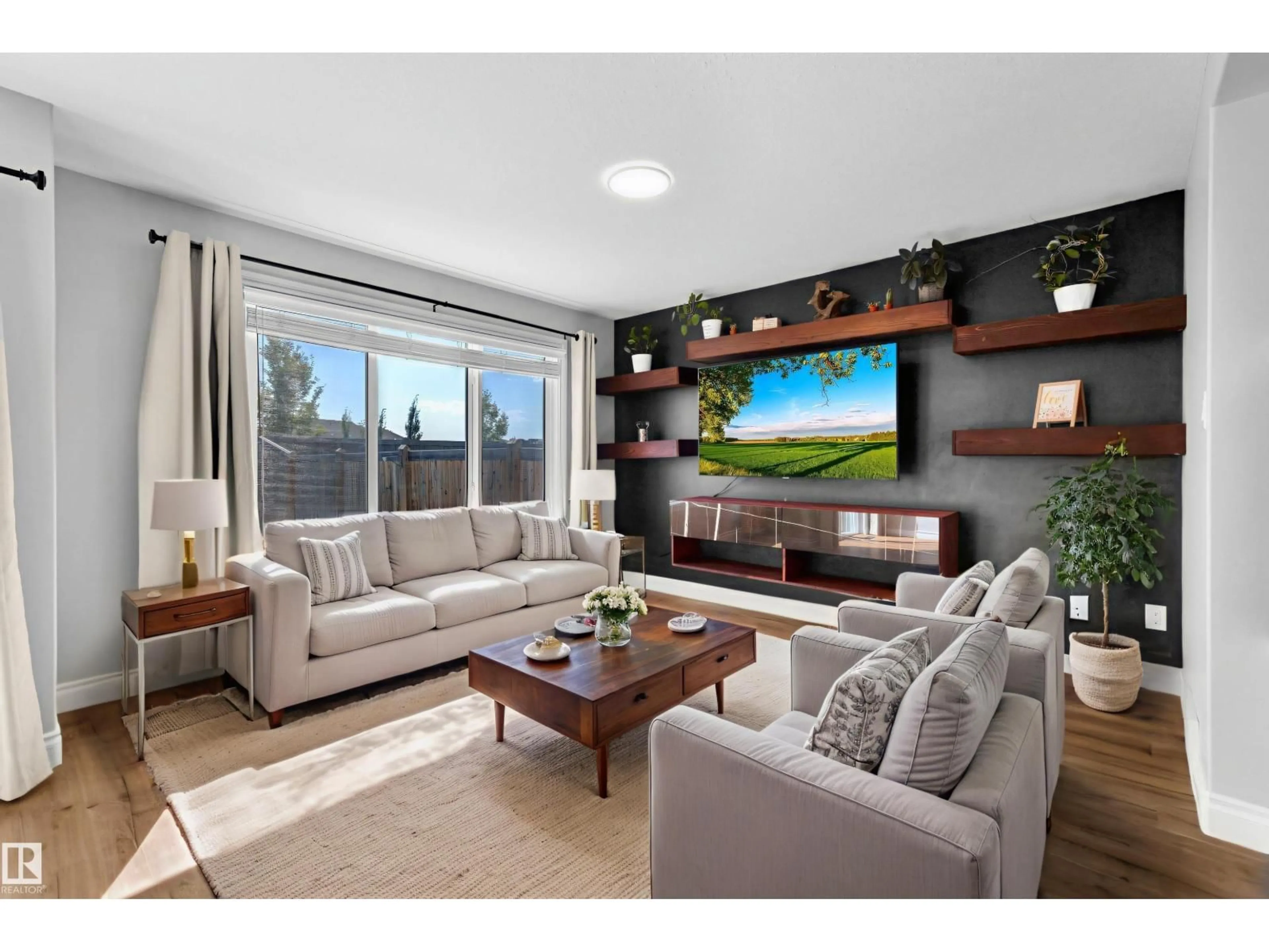 Living room with furniture, unknown for SW - 7273 ARMOUR CR, Edmonton Alberta T6W2S1