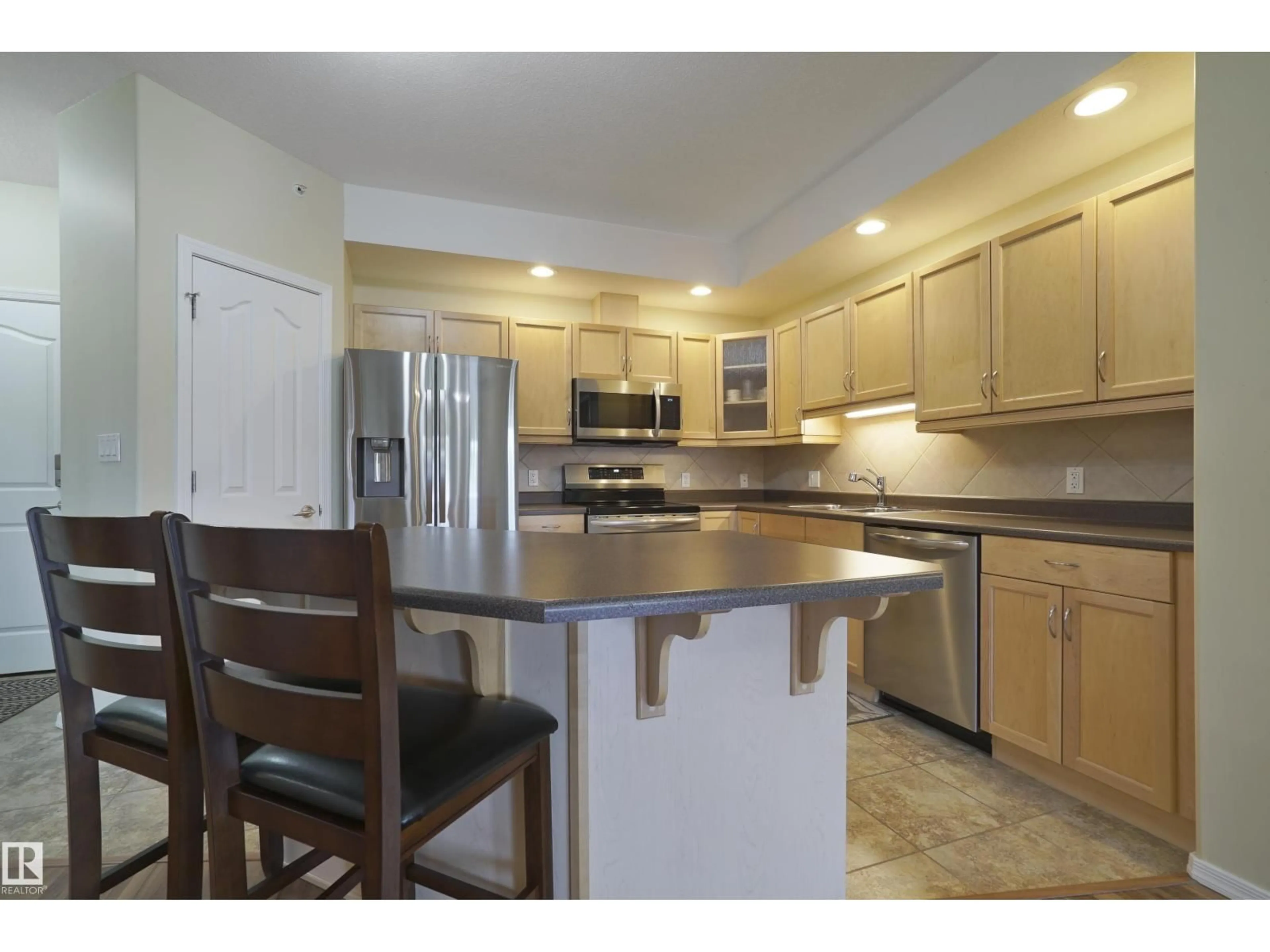 Open concept kitchen, unknown for #402 - 1320 RUTHERFORD RD, Edmonton Alberta T6W0B6