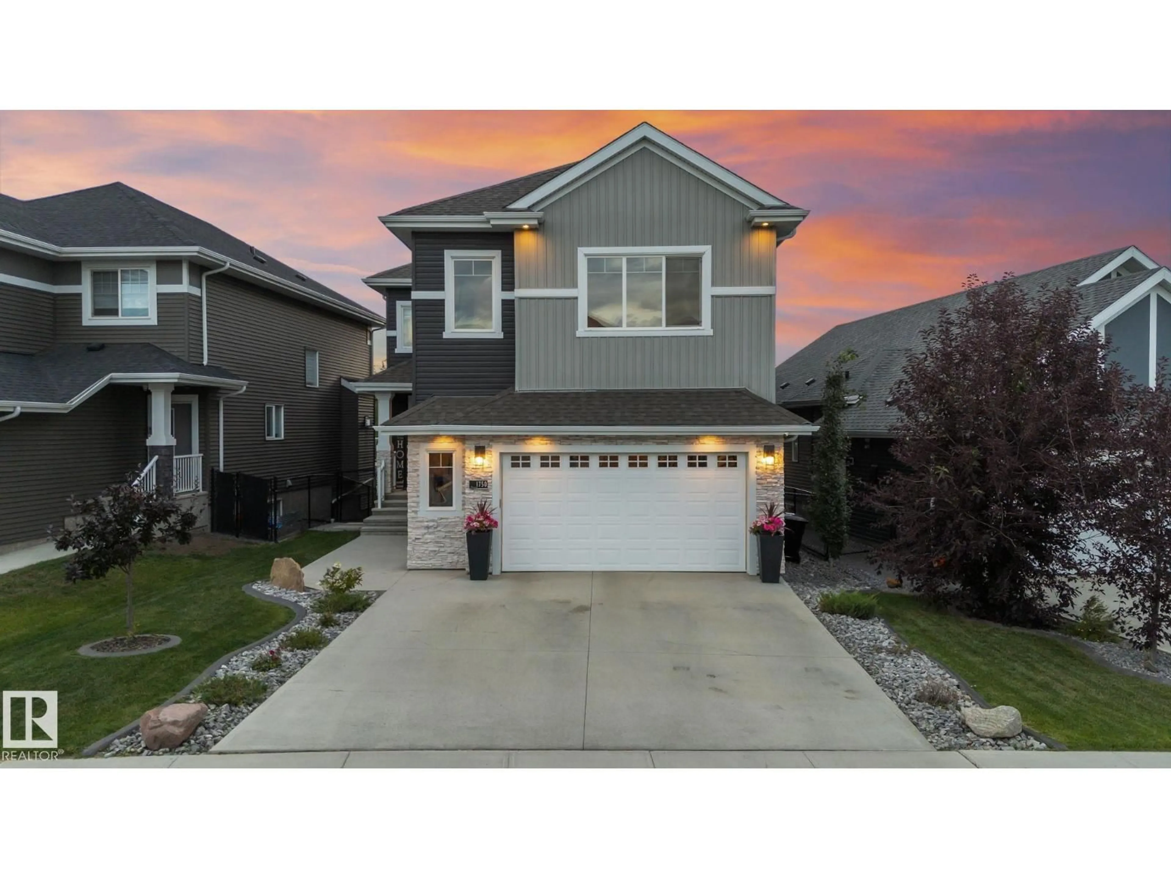 Home with vinyl exterior material, street for 1750 TANAGER CL, Edmonton Alberta T5S0M5