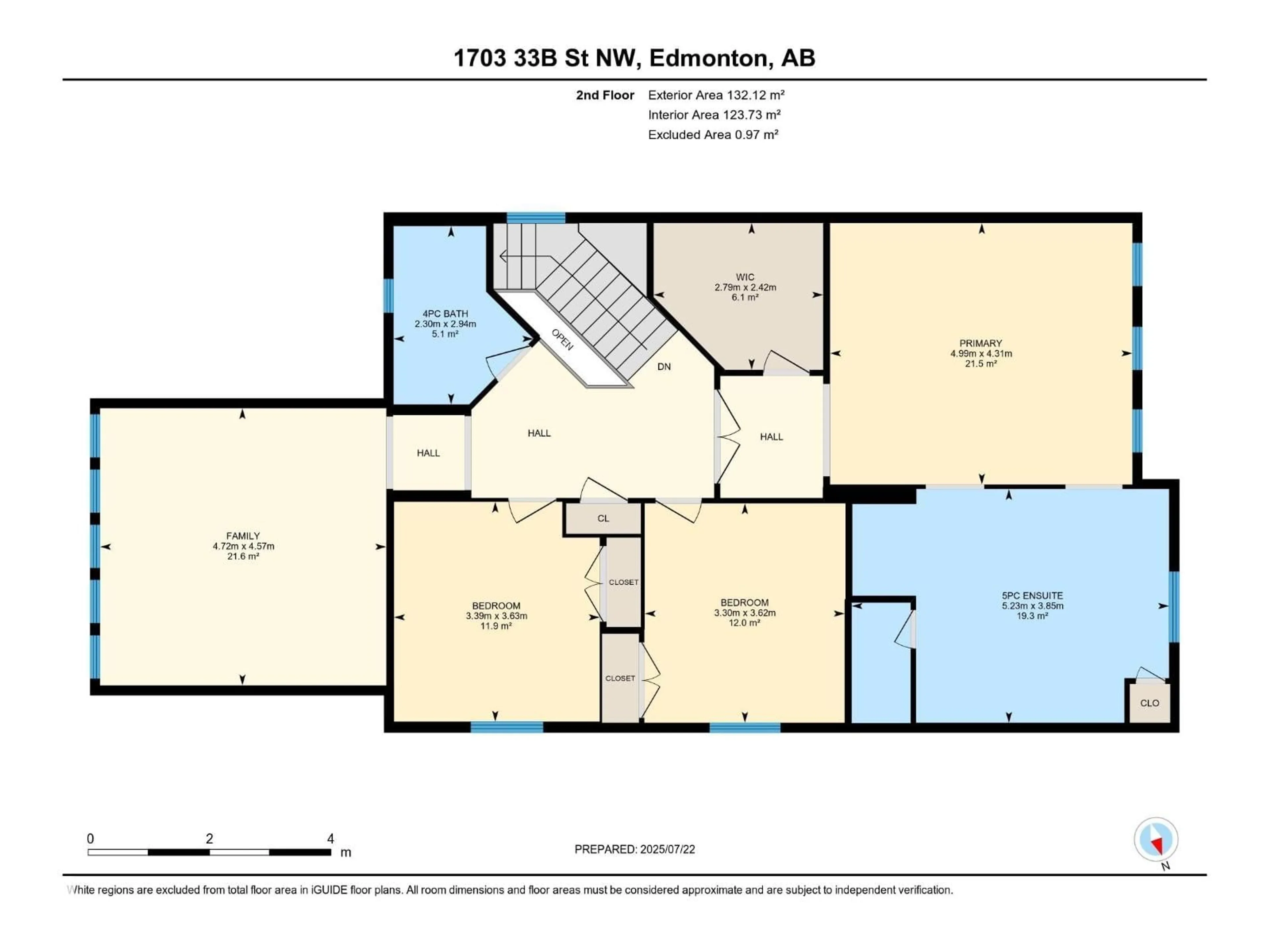 Floor plan for NW - 1703 33B ST, Edmonton Alberta T6T0P2