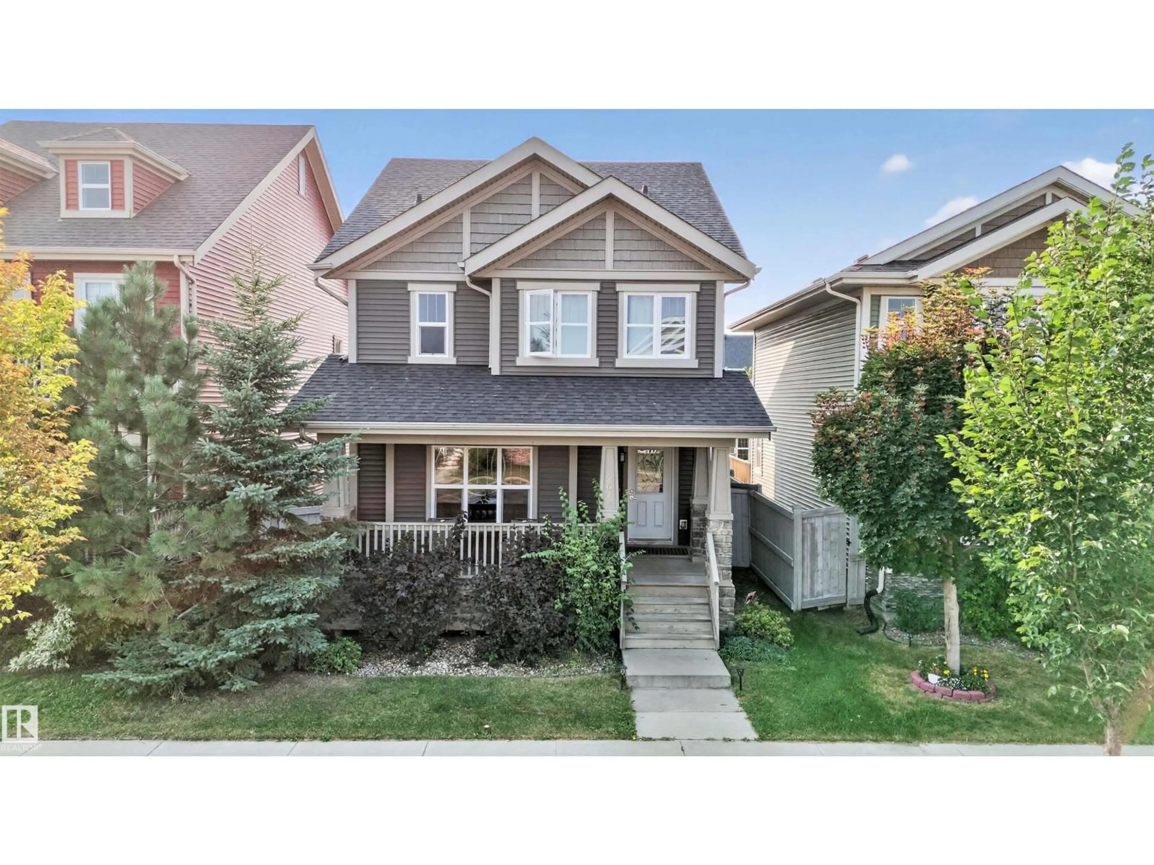 Home with vinyl exterior material, street for 267 GRIESBACH RD, Edmonton Alberta T5E6S5