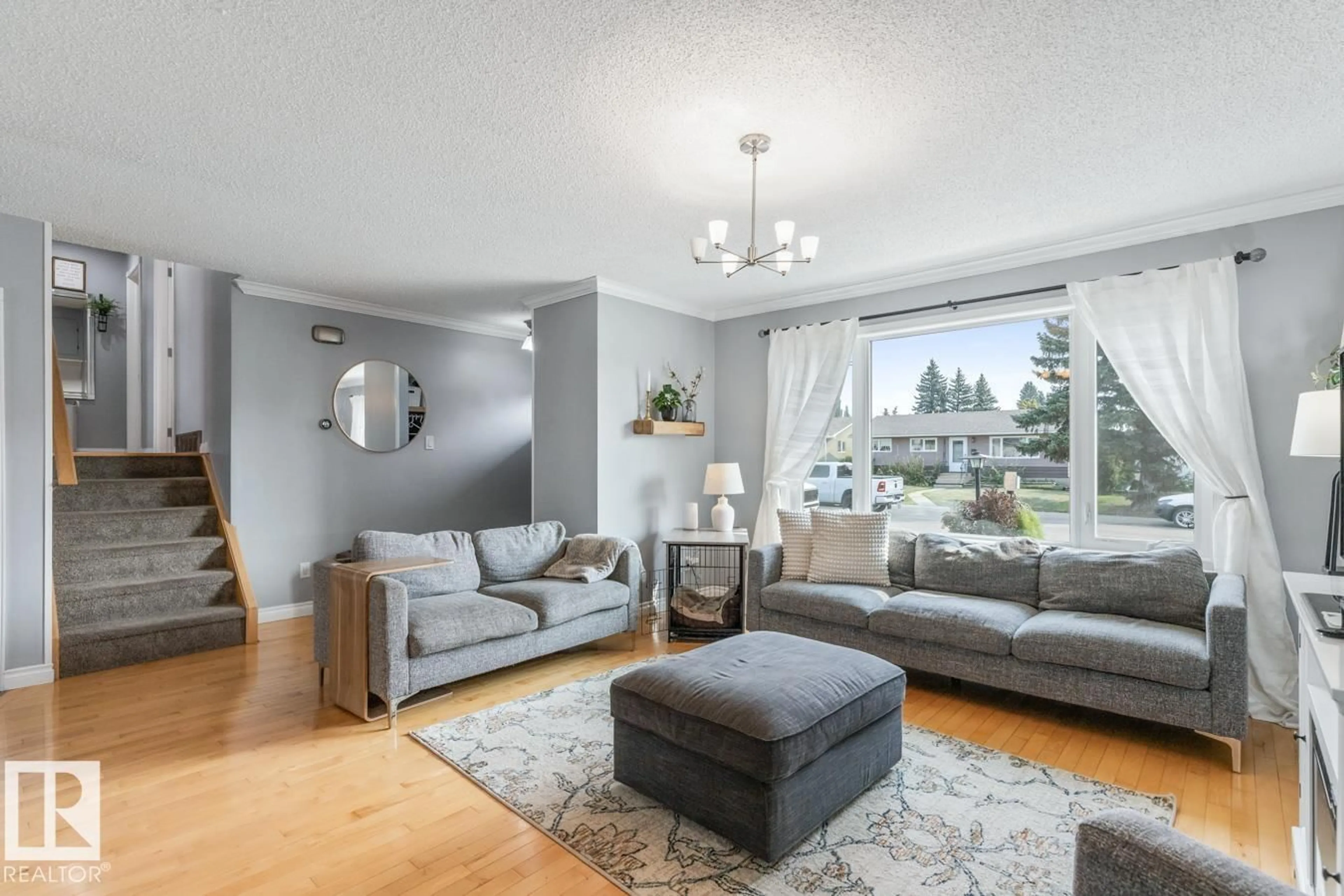 Living room with furniture, unknown for 8910 162 ST, Edmonton Alberta T5R2M4