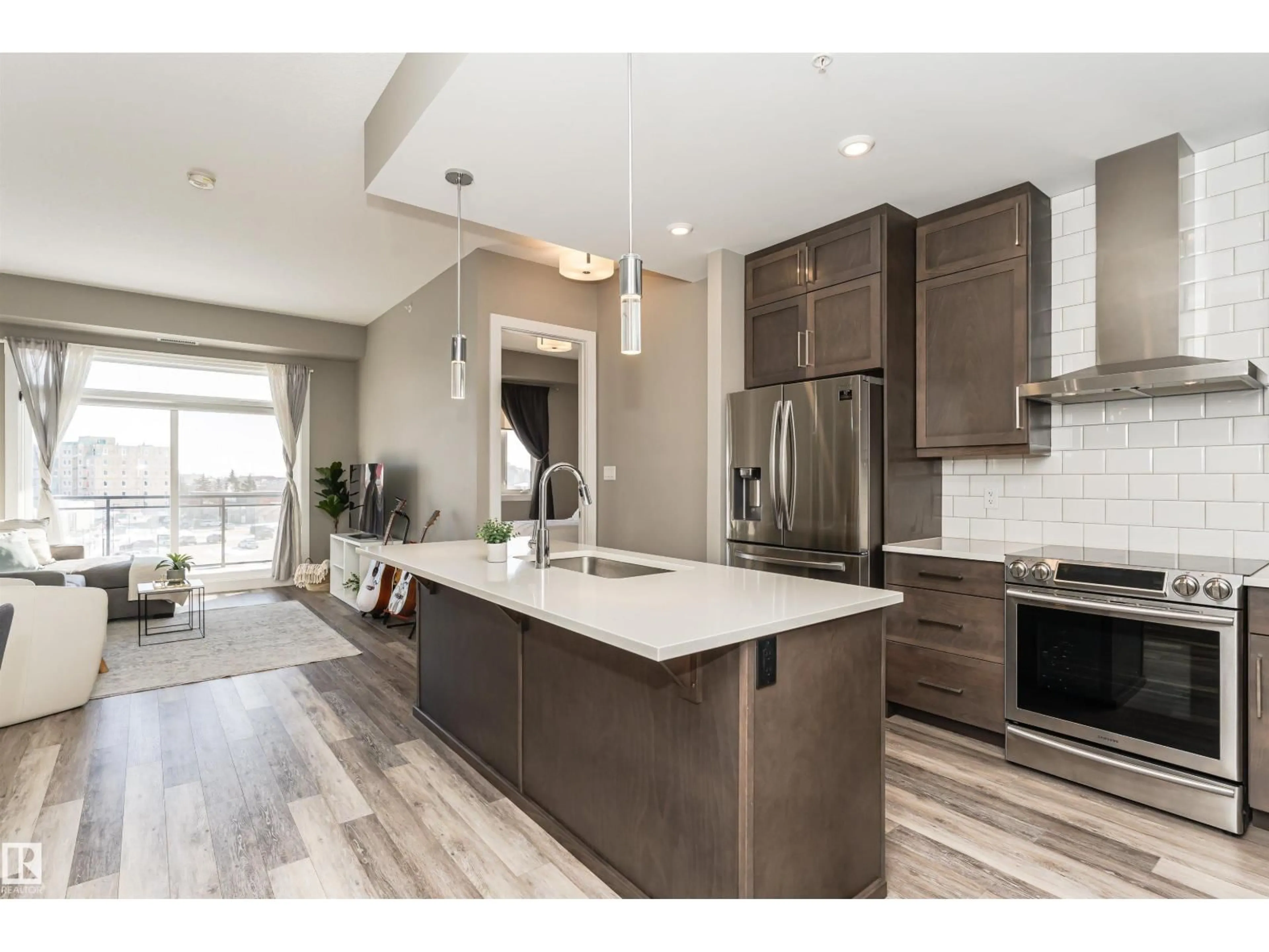Open concept kitchen, unknown for 524 - 427 GRIESBACH PR, Edmonton Alberta T5E6X2