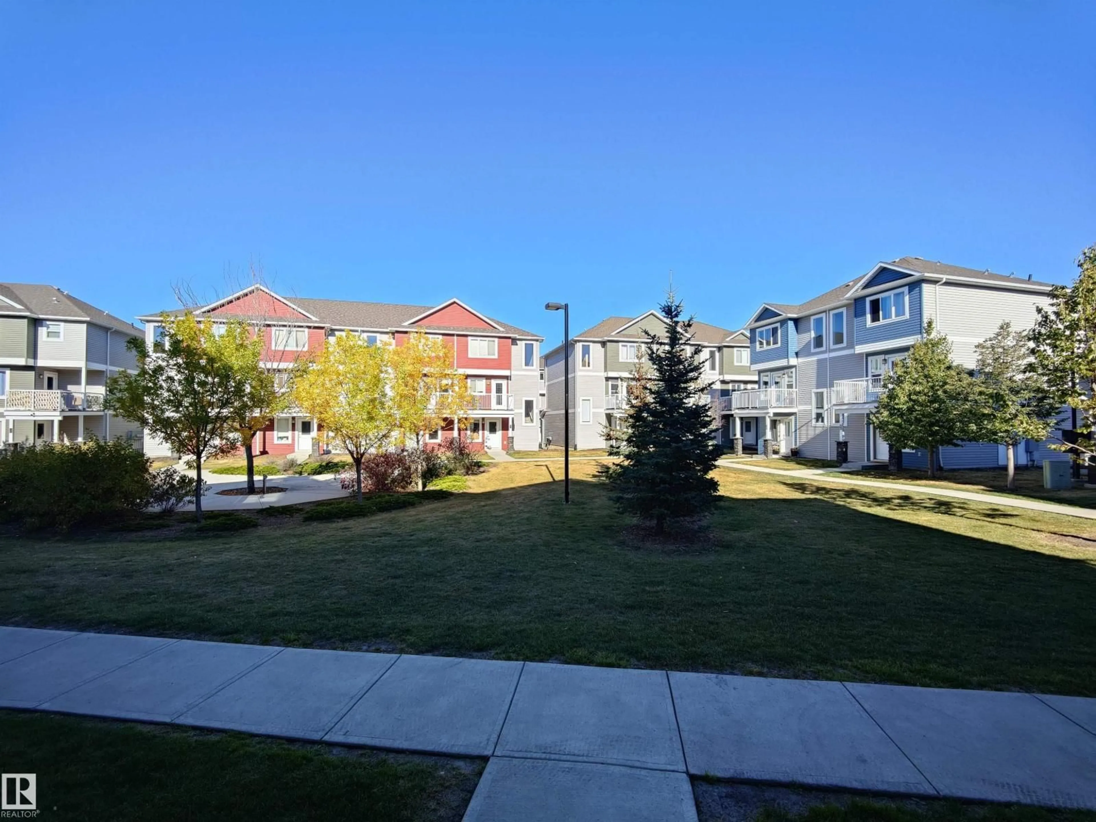 A pic from outside/outdoor area/front of a property/back of a property/a pic from drone, street for #46 - 1816 RUTHERFORD RD, Edmonton Alberta T6W2K6