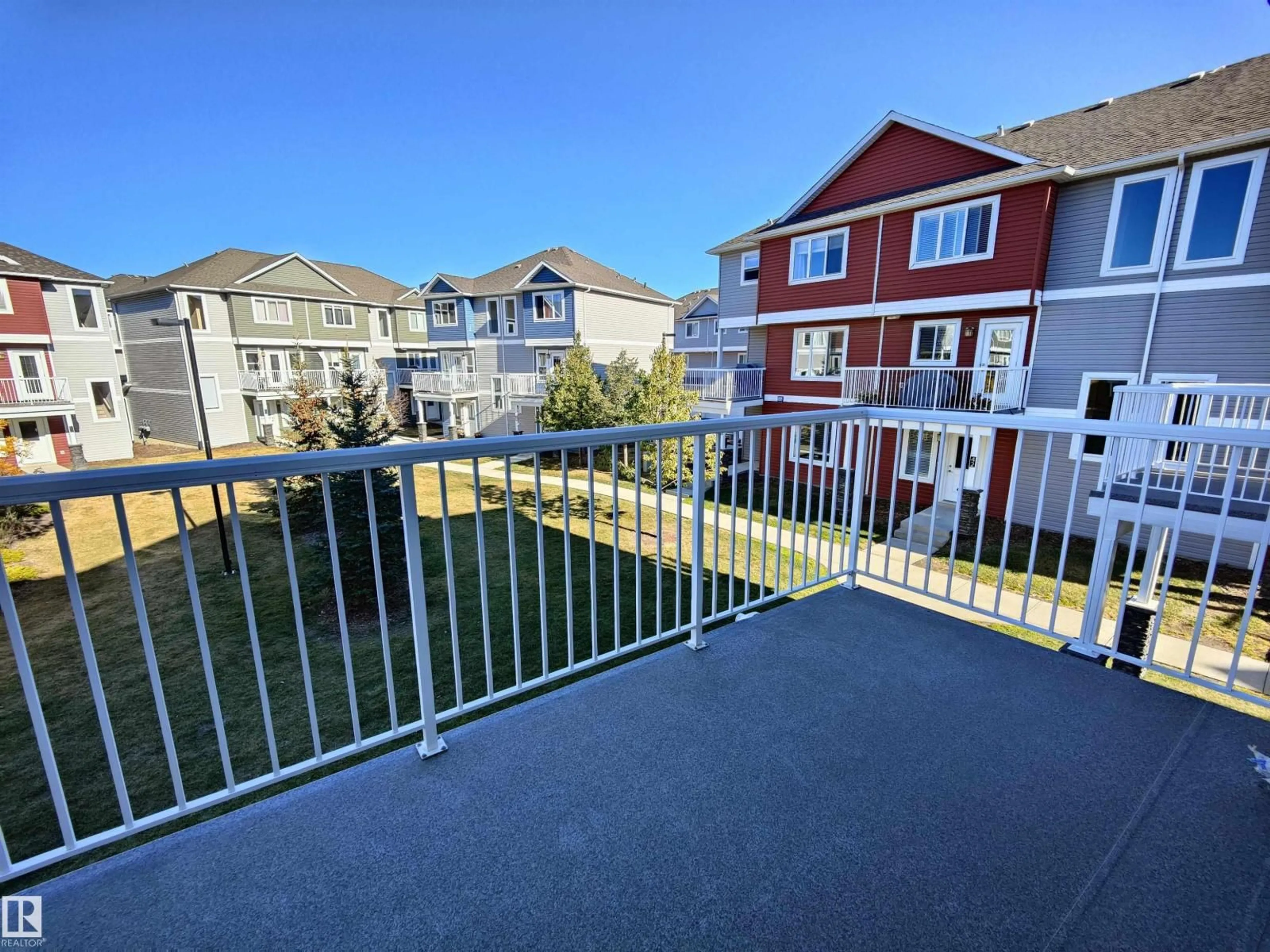 A pic from outside/outdoor area/front of a property/back of a property/a pic from drone, water/lake/river/ocean view for #46 - 1816 RUTHERFORD RD, Edmonton Alberta T6W2K6