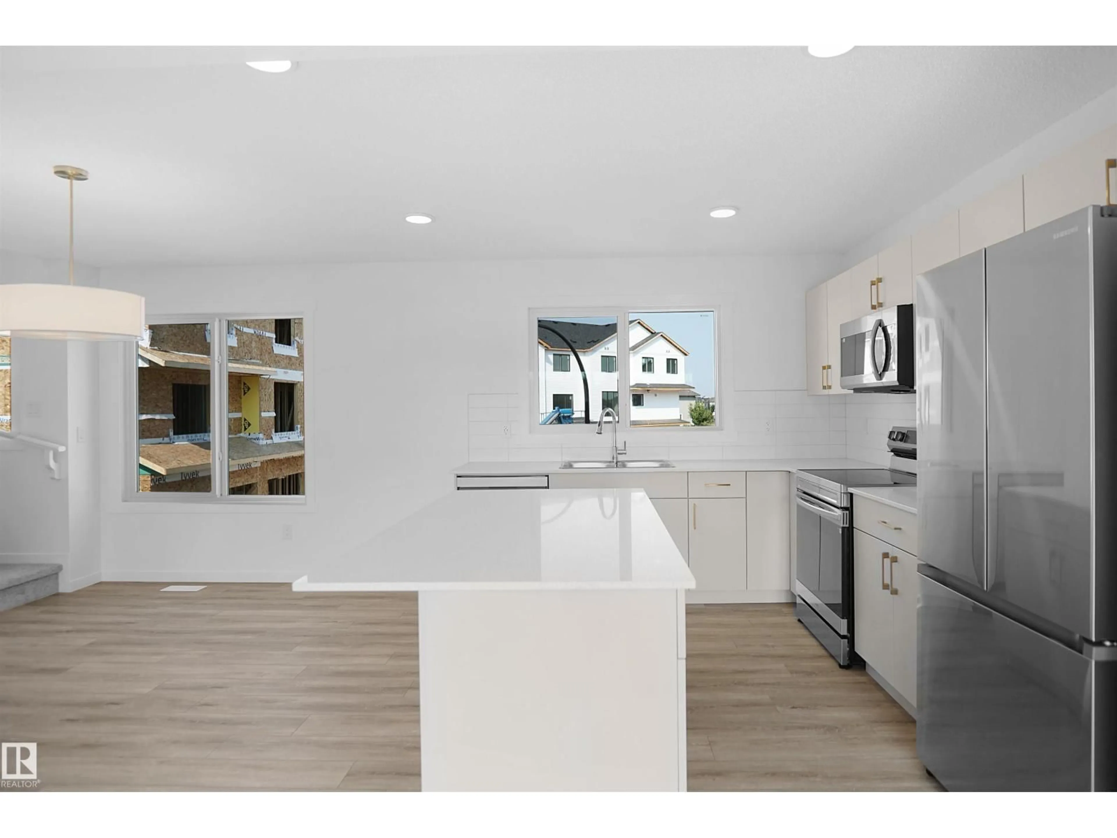 Open concept kitchen, unknown for #16 - 1430 ASTER WY, Edmonton Alberta T6T2N8