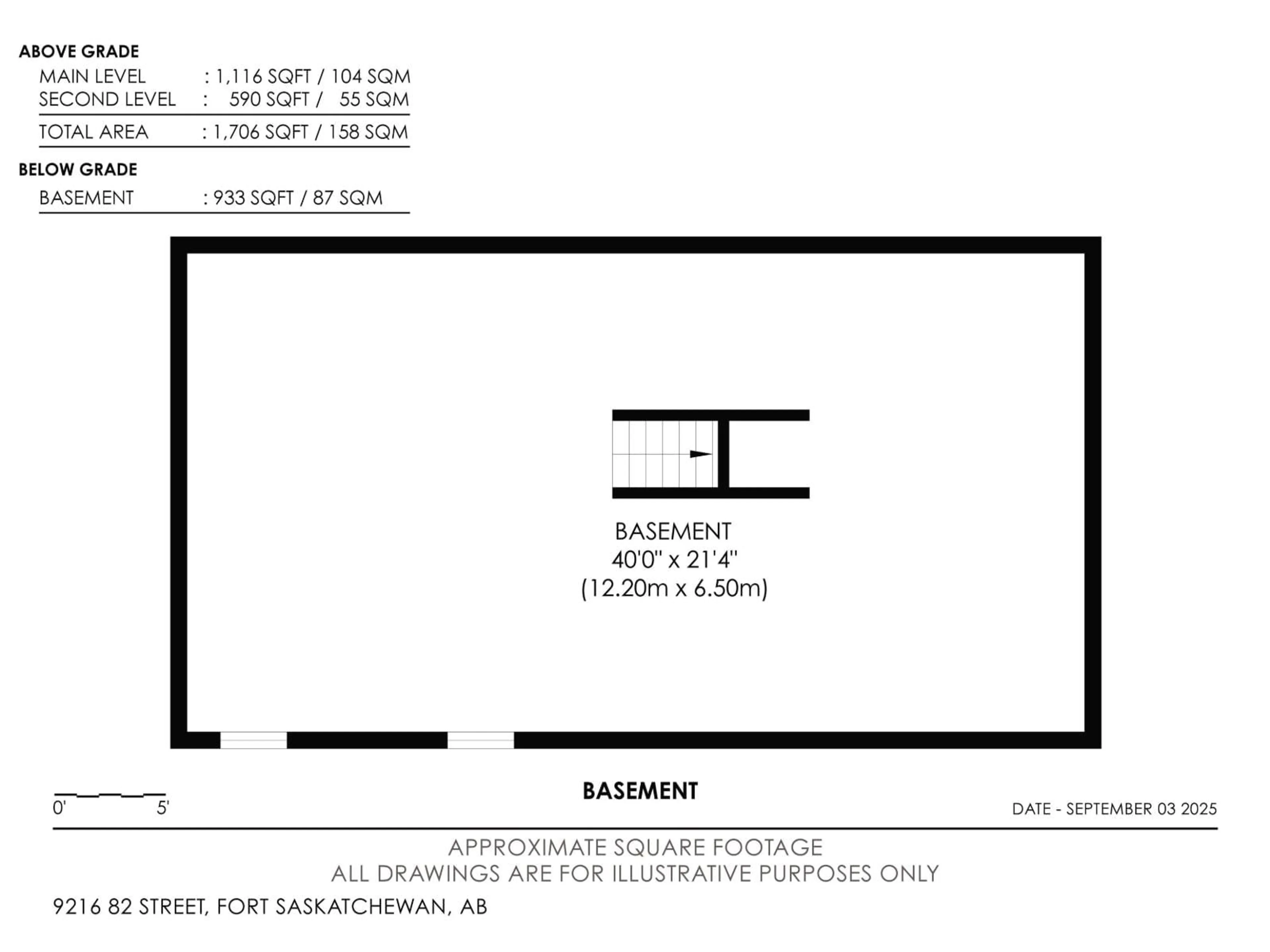 Floor plan for 9216 82 ST, Fort Saskatchewan Alberta T8L3P2