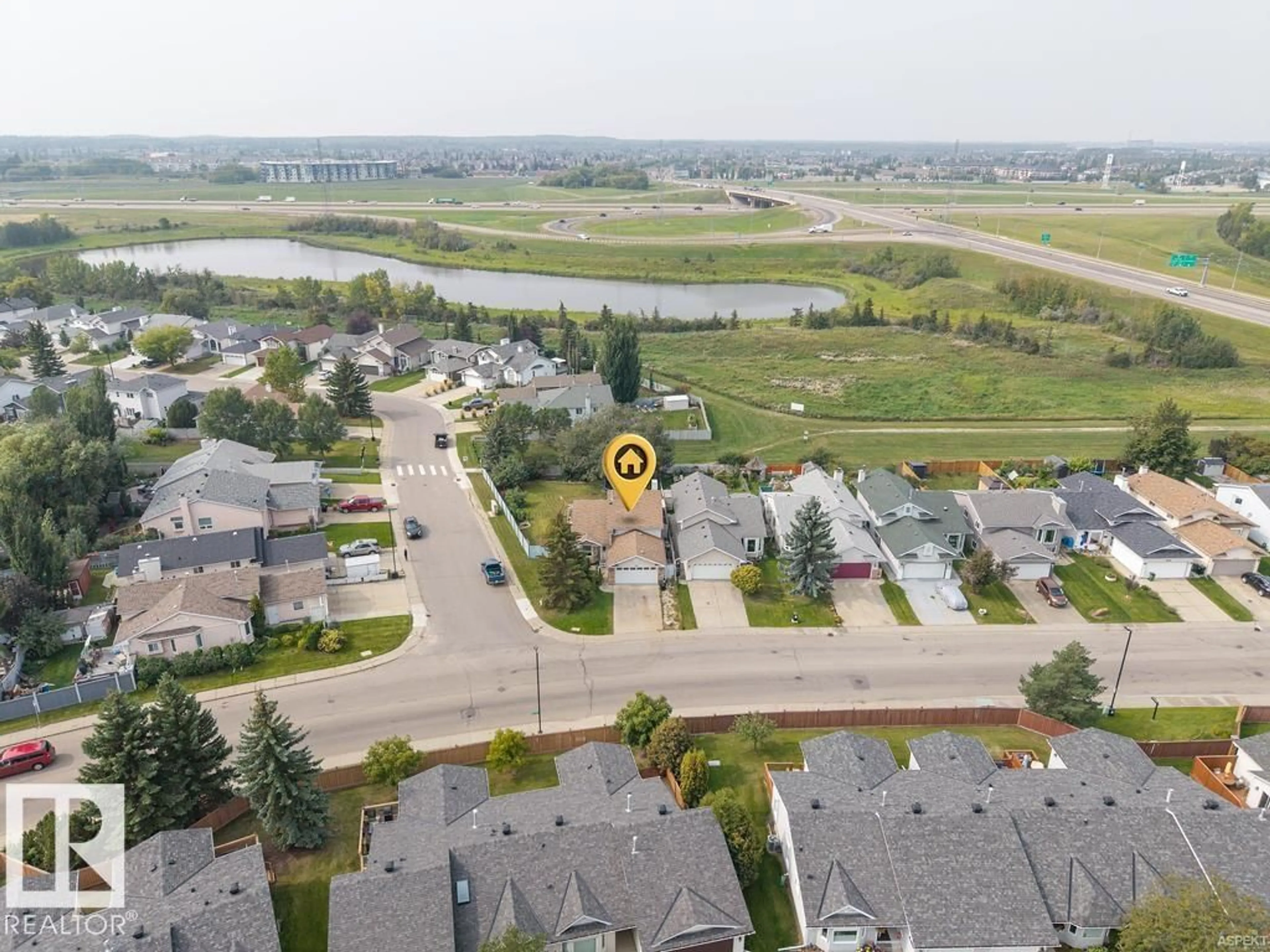 A pic from outside/outdoor area/front of a property/back of a property/a pic from drone, street for 5904 189 ST, Edmonton Alberta T6M2G5