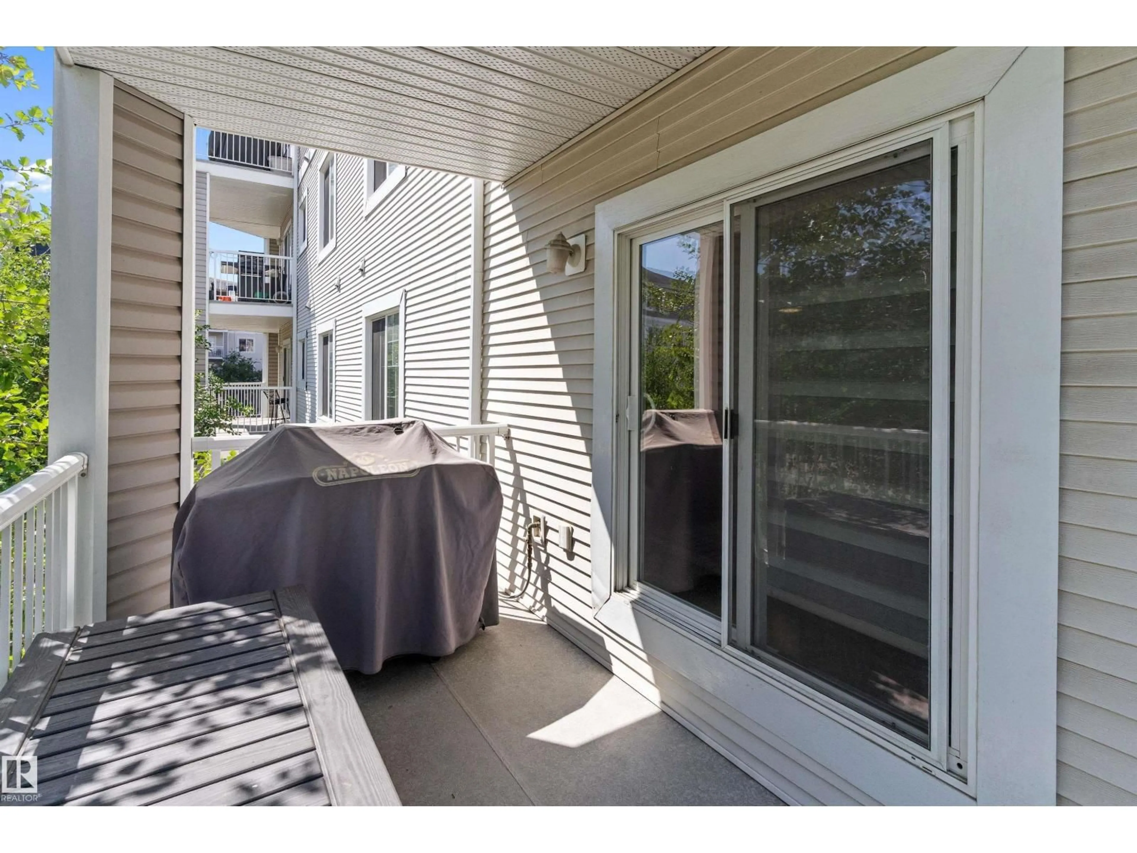 Patio, water/lake/river/ocean view for #219 - 4407 23 ST, Edmonton Alberta T6T0B6