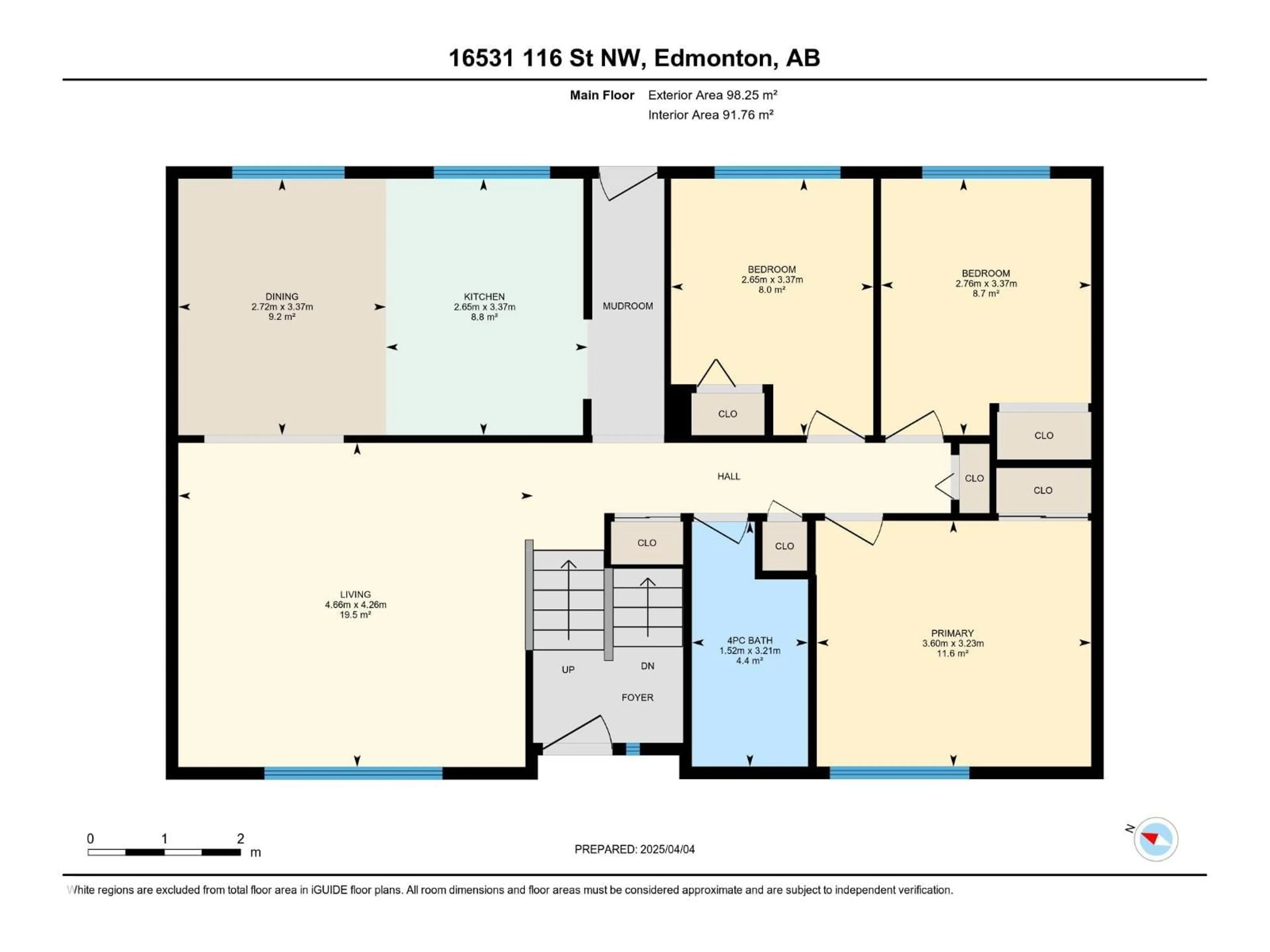 Floor plan for NW - 16531 116 ST, Edmonton Alberta T5X4B2