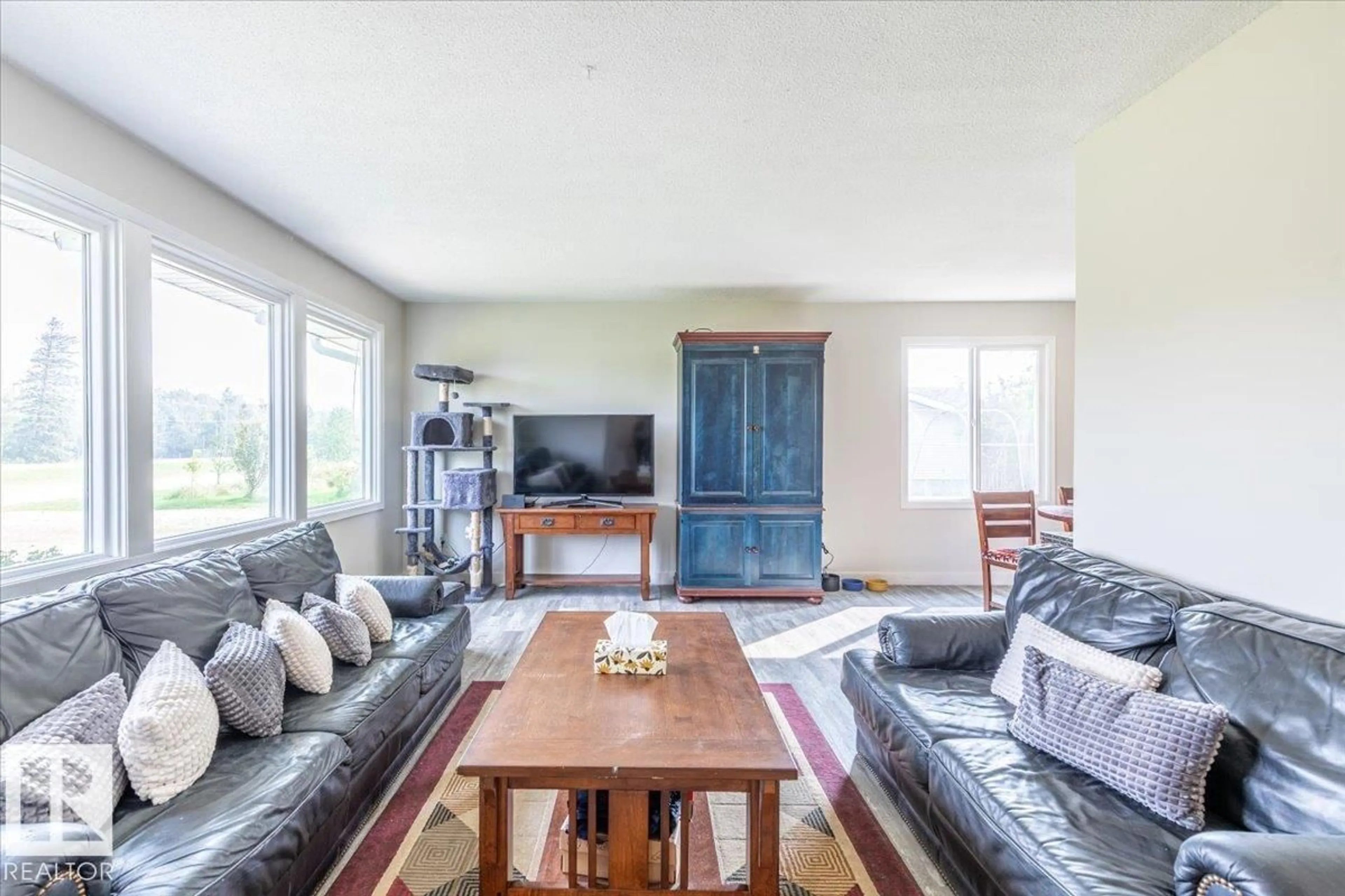 Living room with furniture, unknown for 291 HWY 13, Rural Wetaskiwin County Alberta T0C1H0
