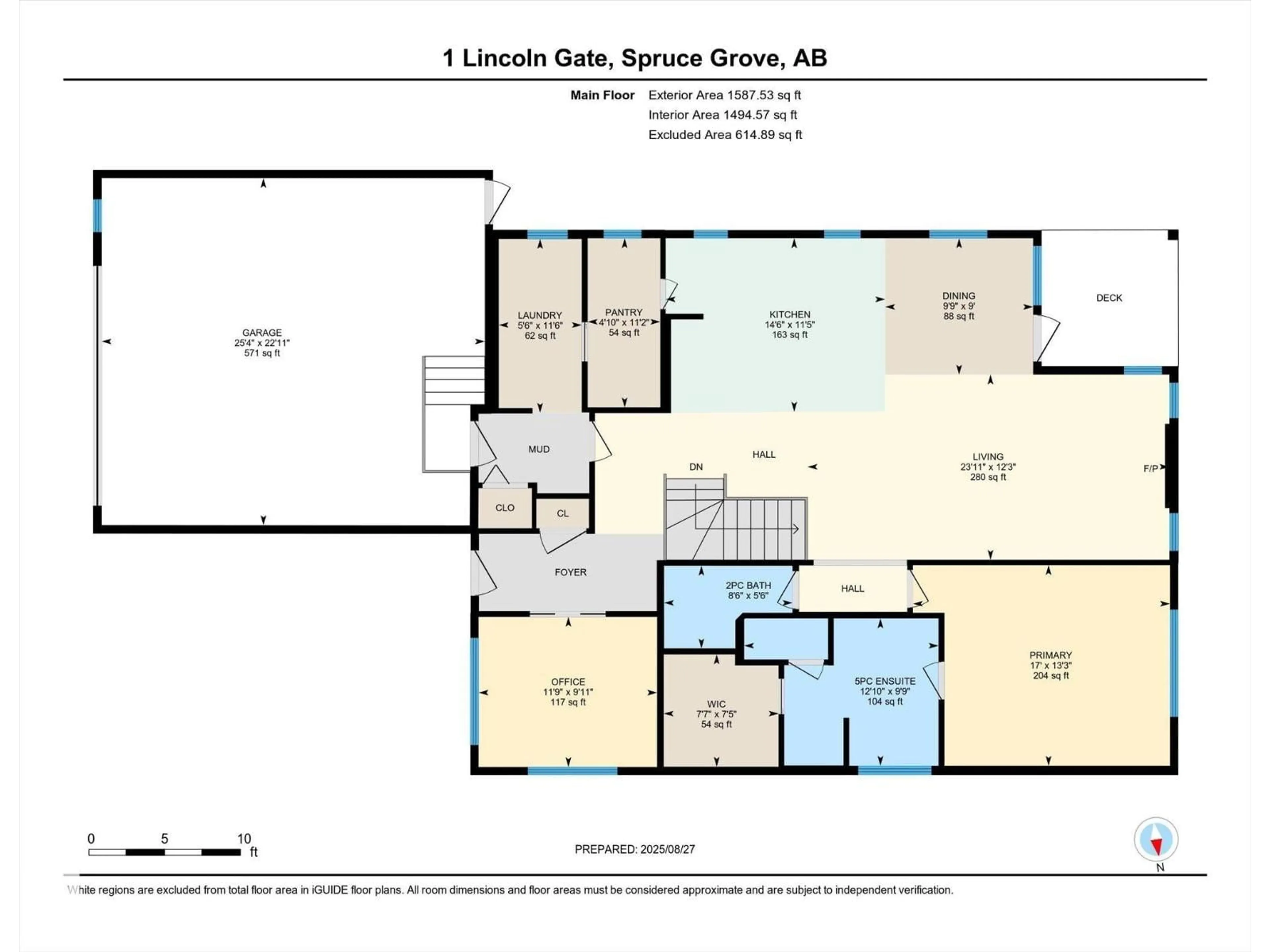 Floor plan for 1 LINCOLN, Spruce Grove Alberta T7X0N5