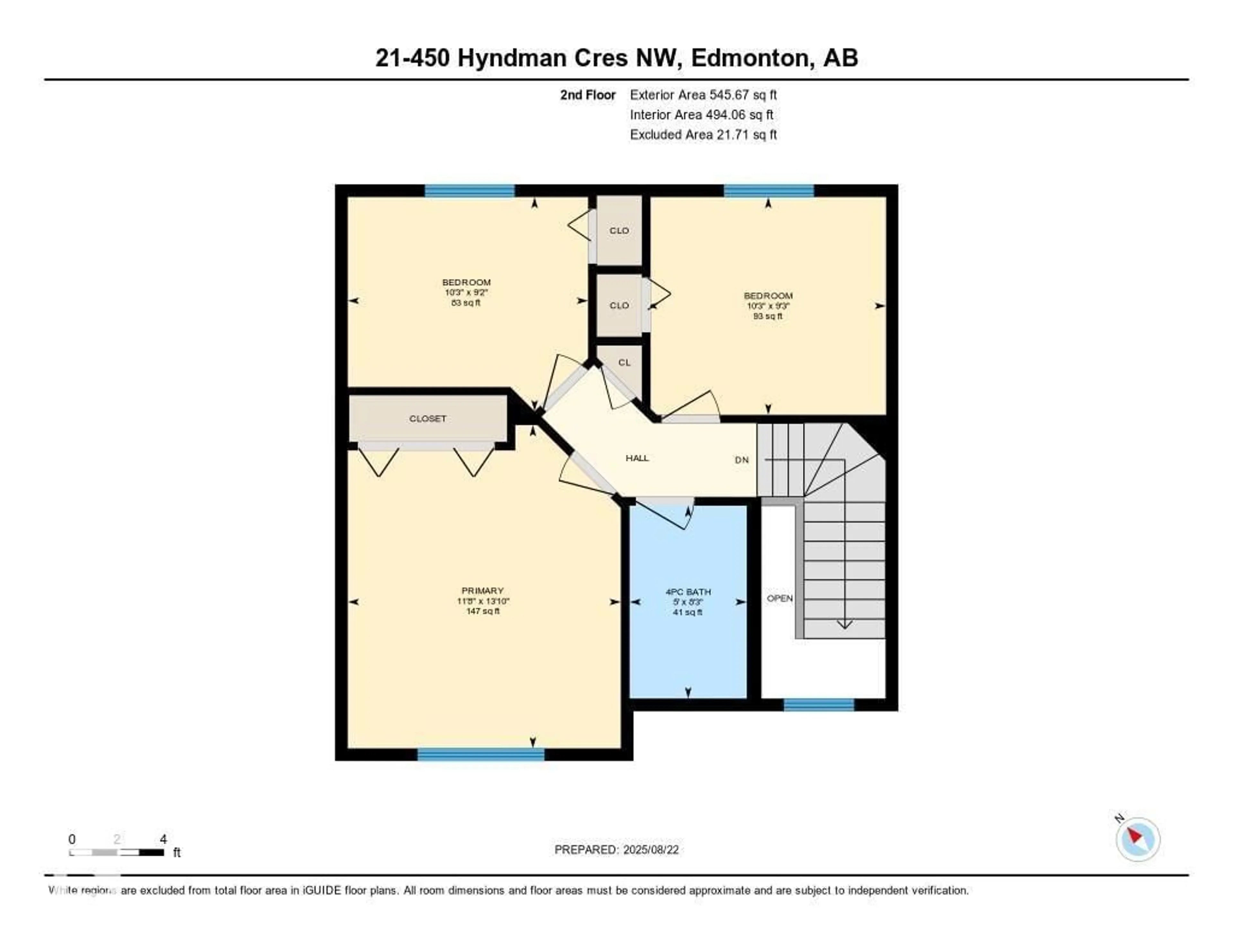 Floor plan for 21 - 450 HYNDMAN CR, Edmonton Alberta T5A0E2