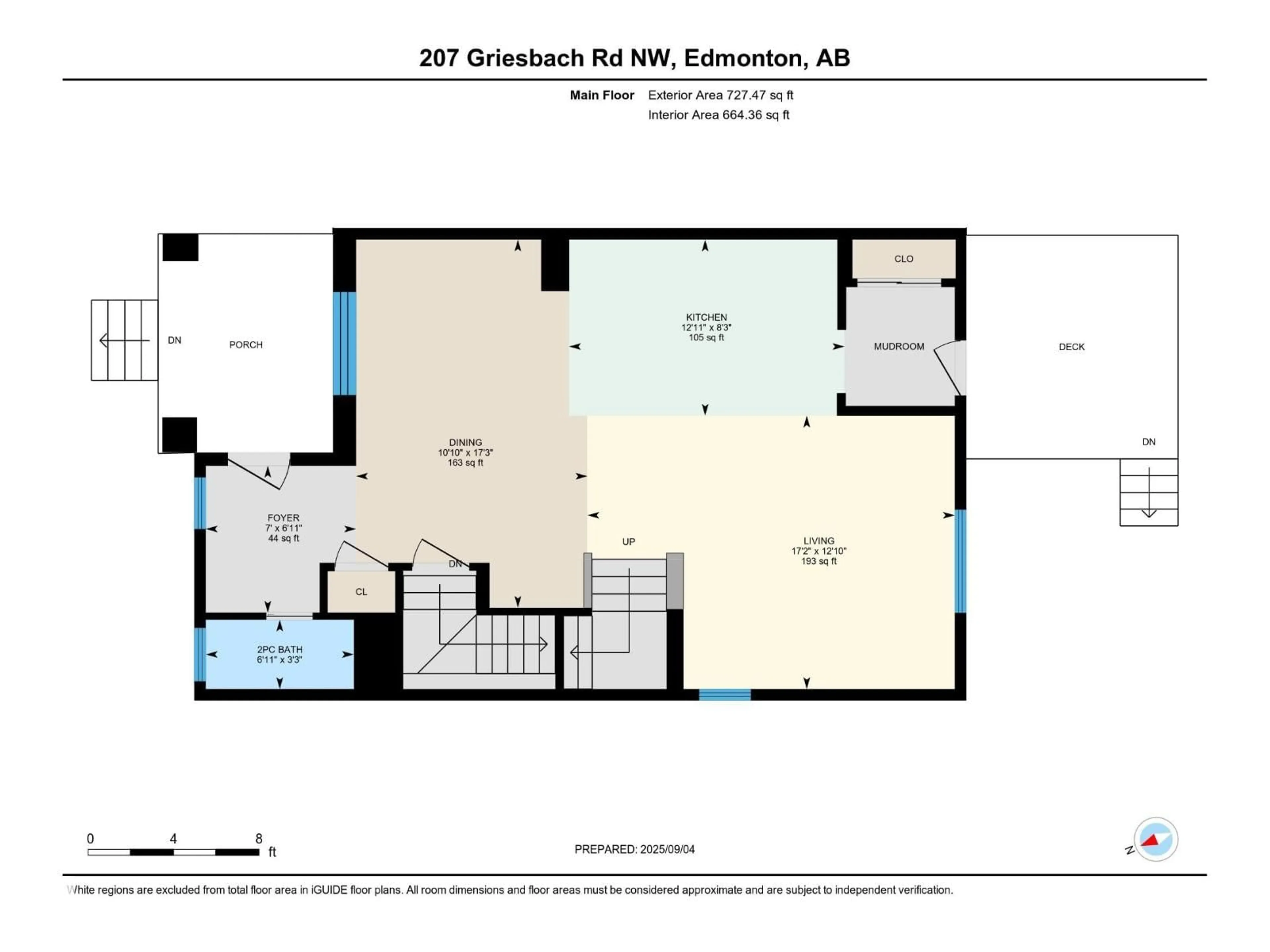 Floor plan for 207 GRIESBACH RD, Edmonton Alberta T5E6S5