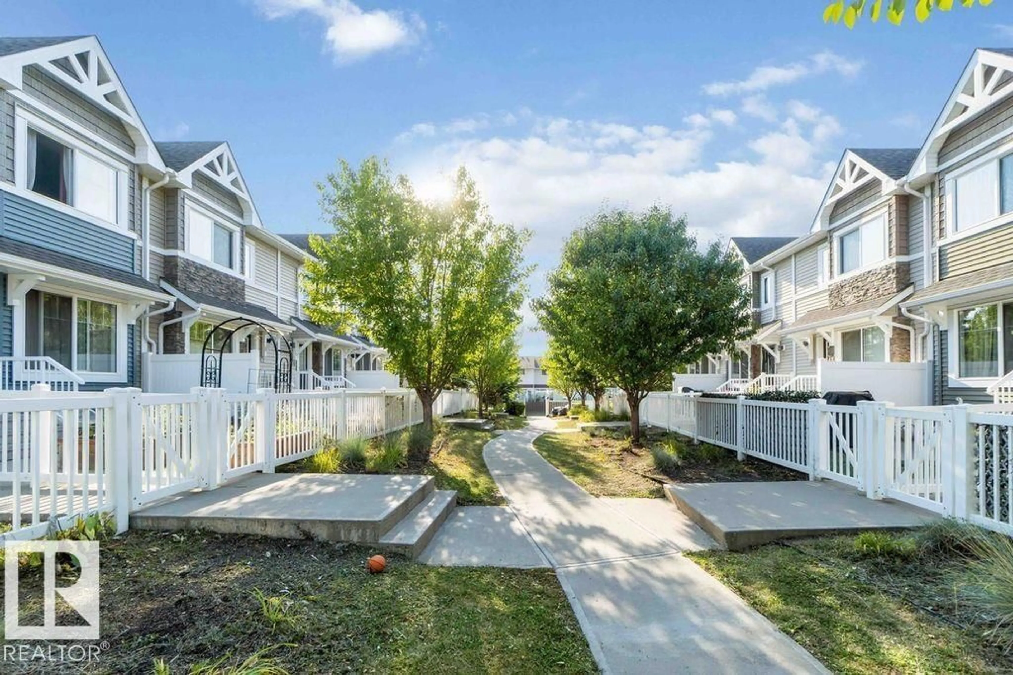 A pic from outside/outdoor area/front of a property/back of a property/a pic from drone, water/lake/river/ocean view for #47 - 415 CLAREVIEW RD, Edmonton Alberta T5A0Z6