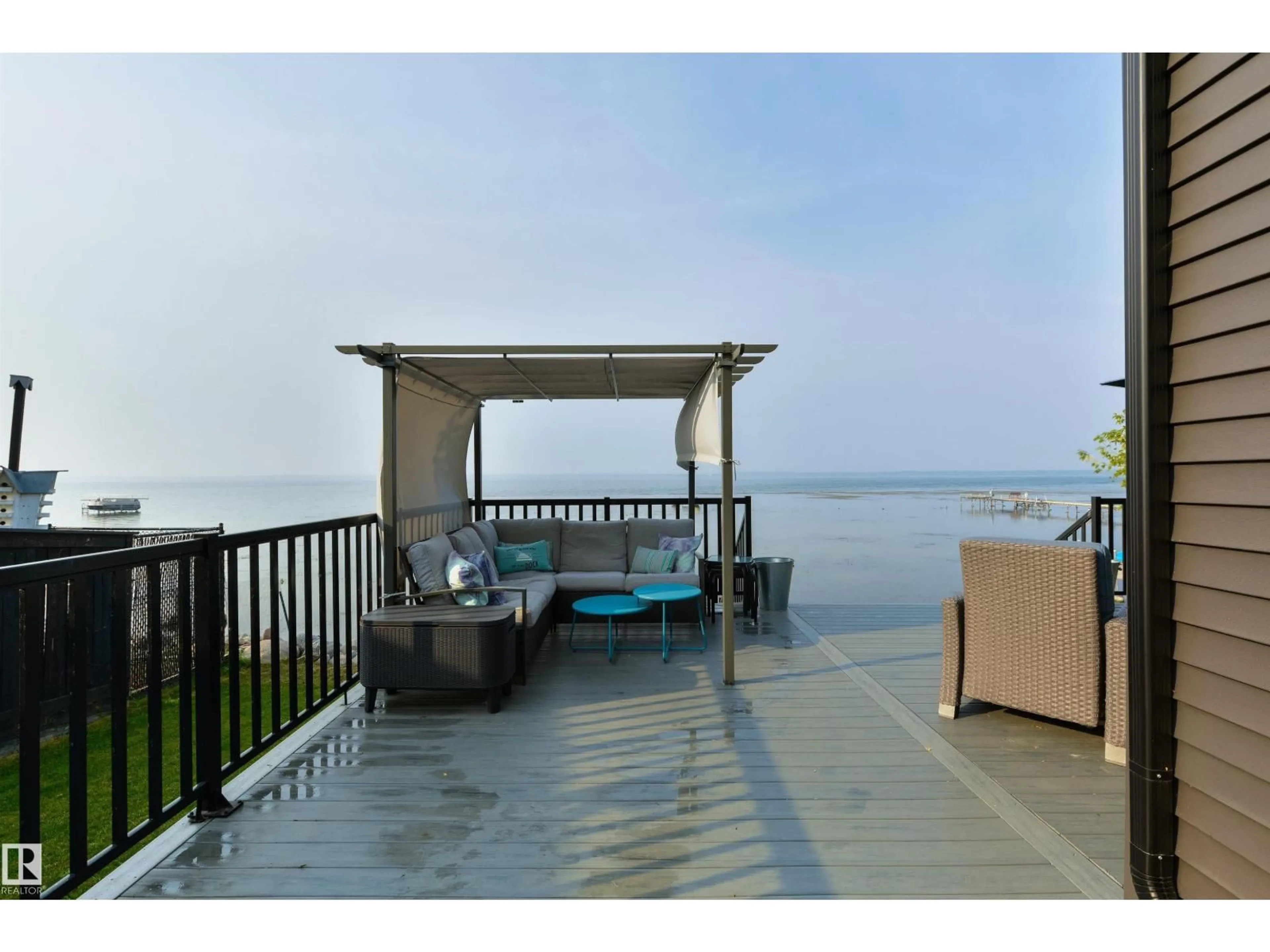 Patio, water/lake/river/ocean view for 820 8 ST, Rural Lac Ste. Anne County Alberta T0E1A0