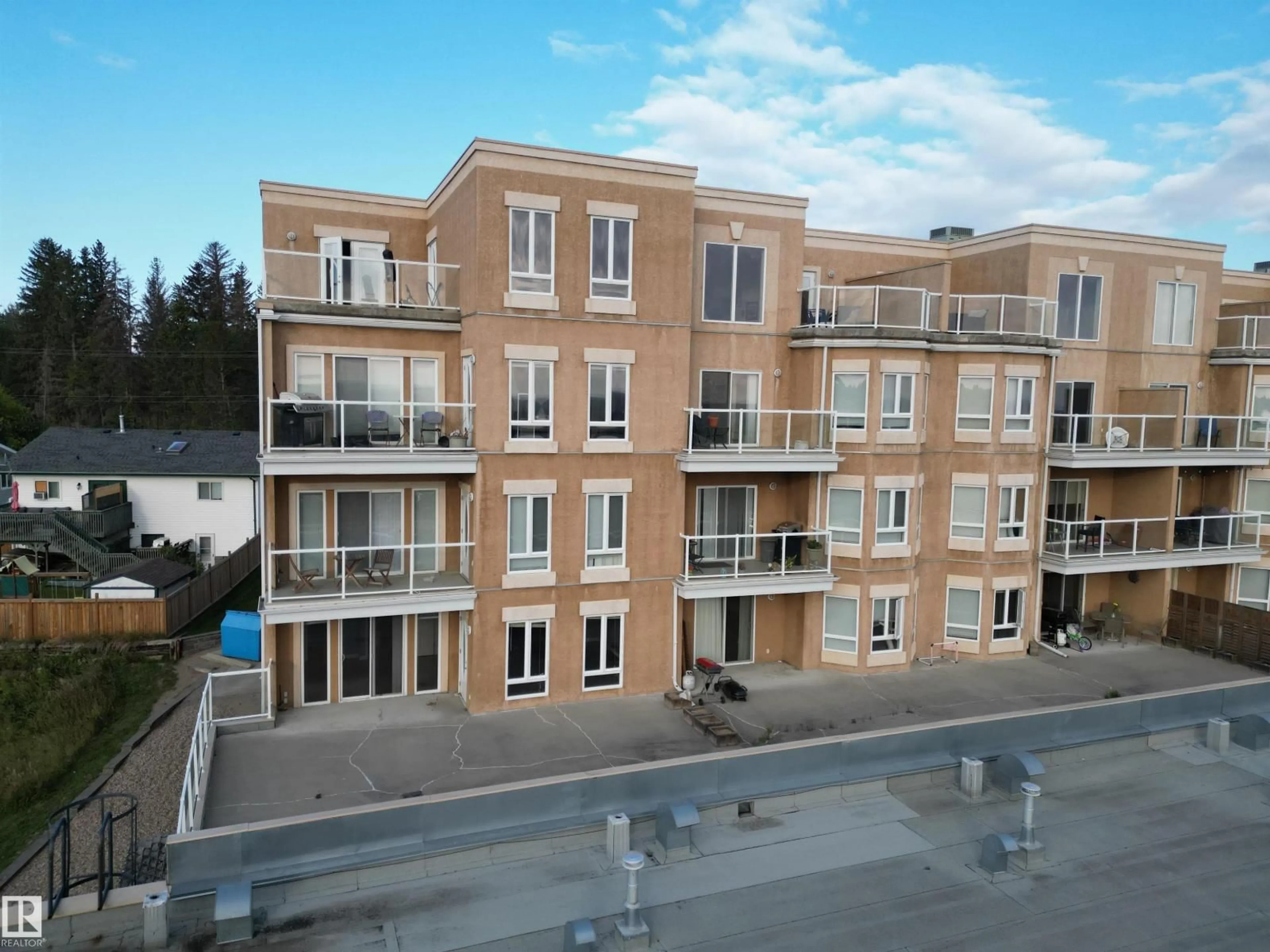 A pic from outside/outdoor area/front of a property/back of a property/a pic from drone, city buildings view from balcony for 209 - 802 12 ST, Cold Lake Alberta T9M0A7