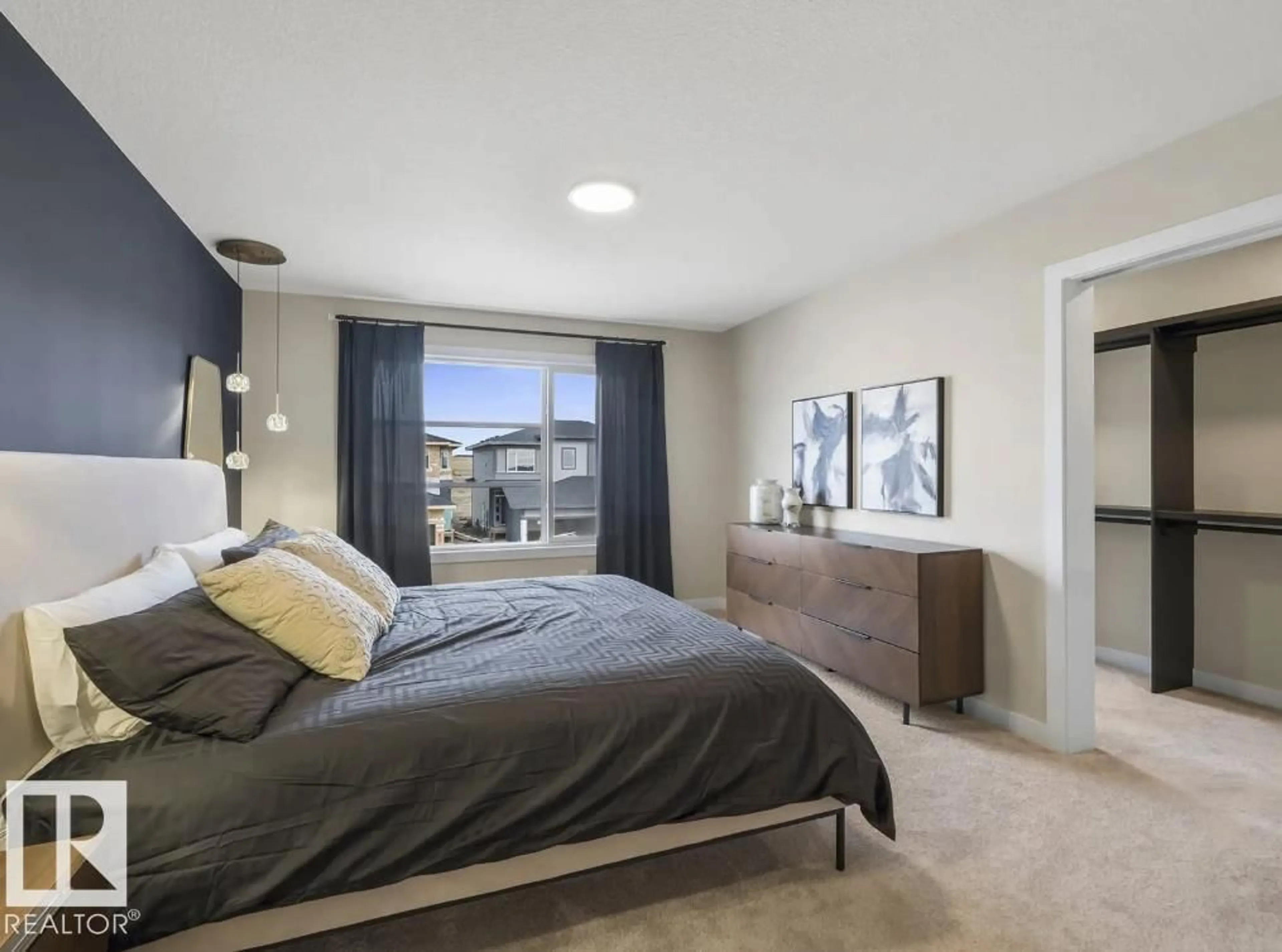 Bedroom with bed, unknown for 147 CATRIA PT, Sherwood Park Alberta T8H3B1