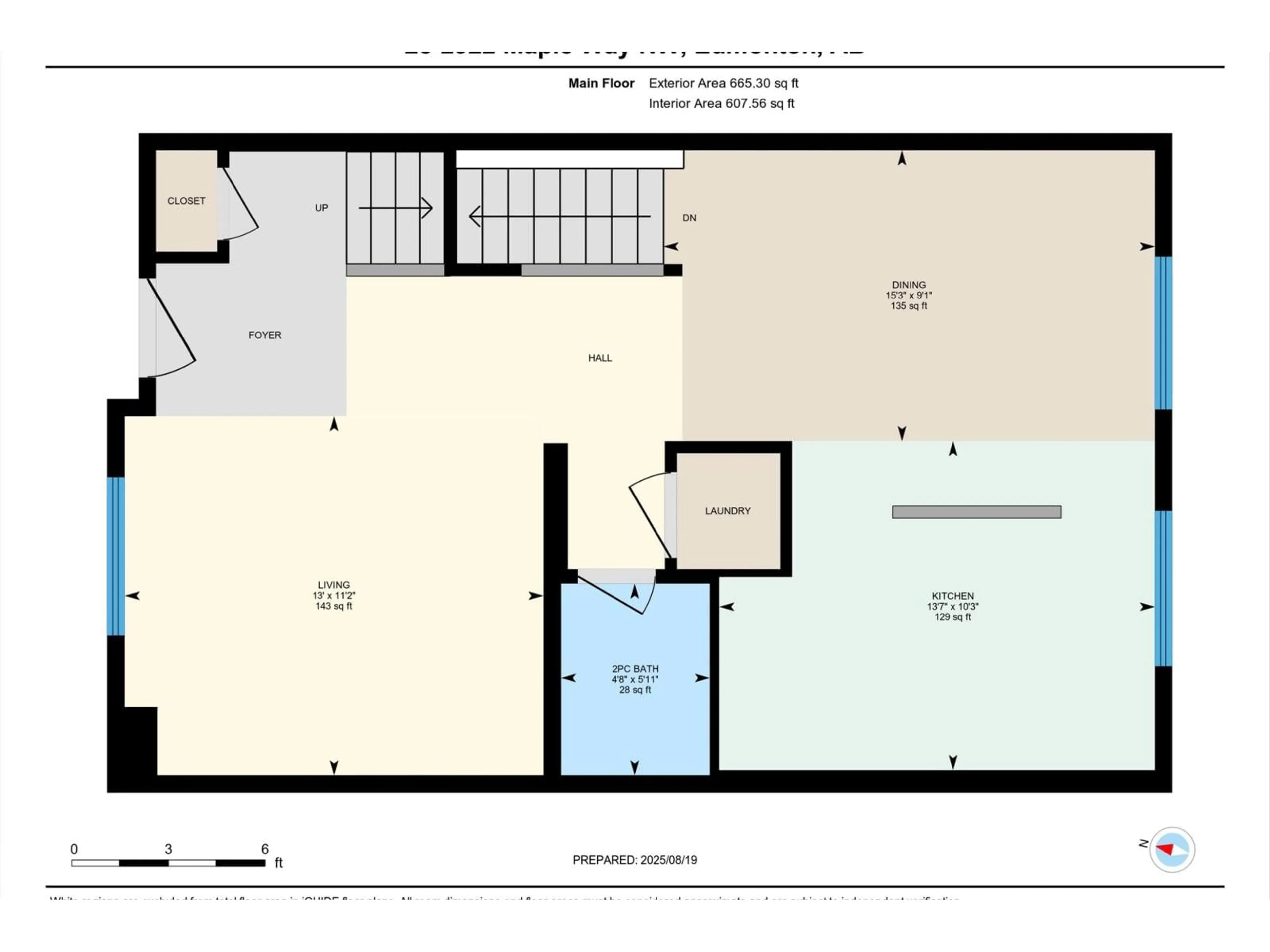 Floor plan for #28 - 2922 MAPLE WY, Edmonton Alberta T6T1A5