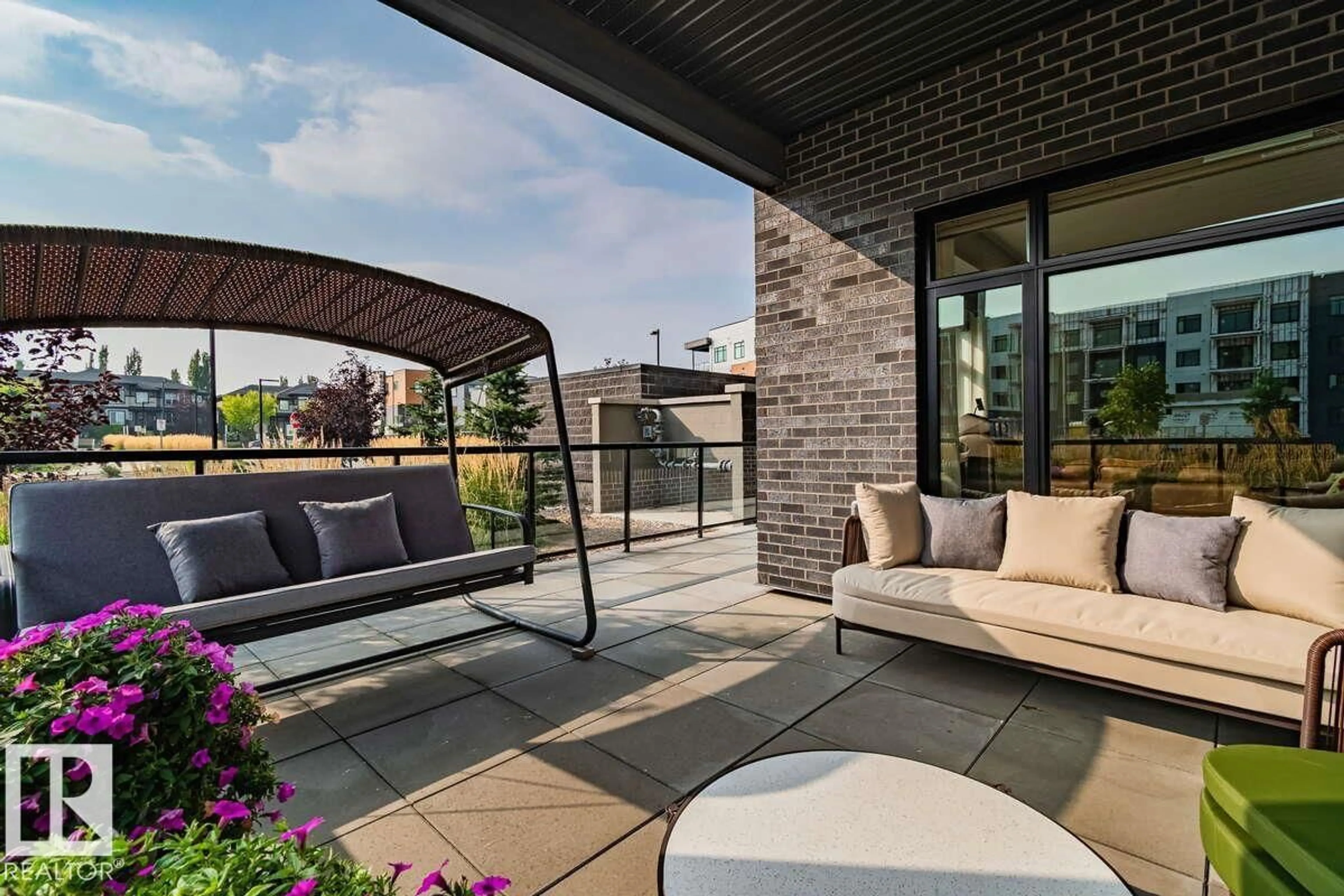Patio, unknown for 122 7463 MAY CM NW, Edmonton Alberta T6R0X1