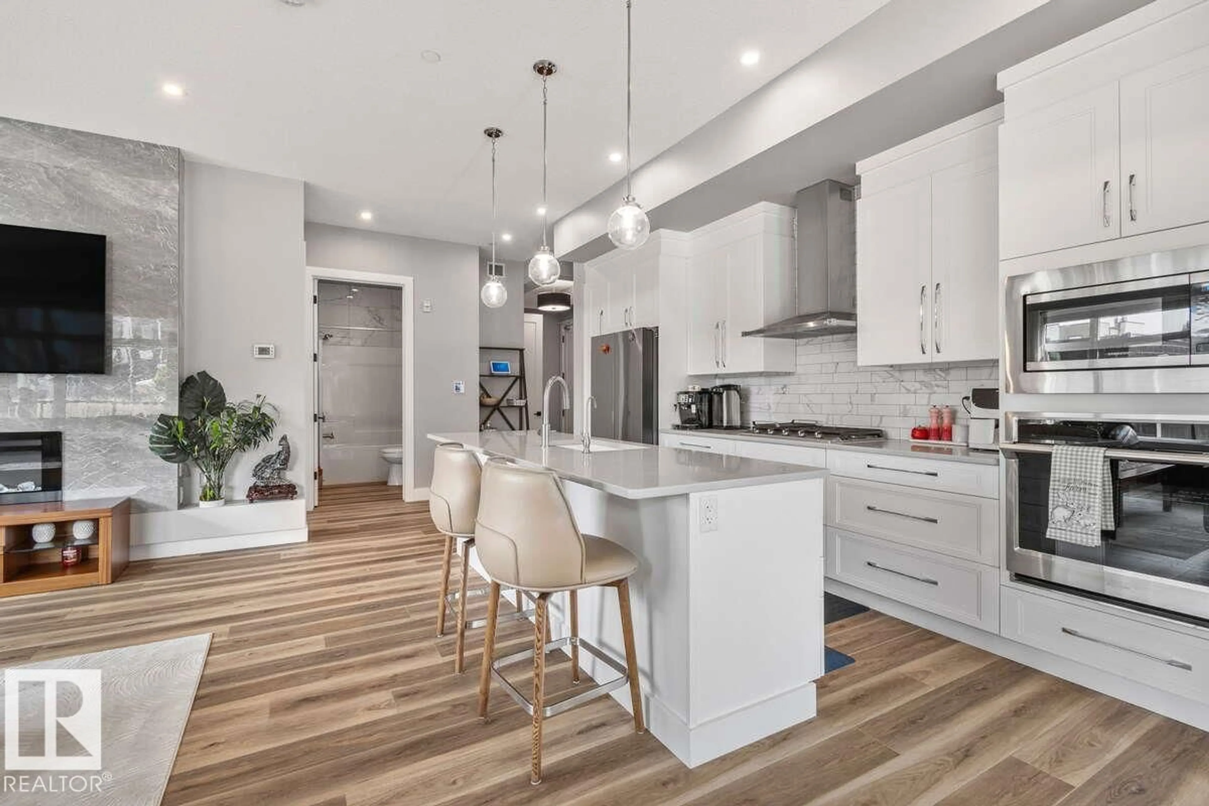 Open concept kitchen, unknown for 122 7463 MAY CM NW, Edmonton Alberta T6R0X1