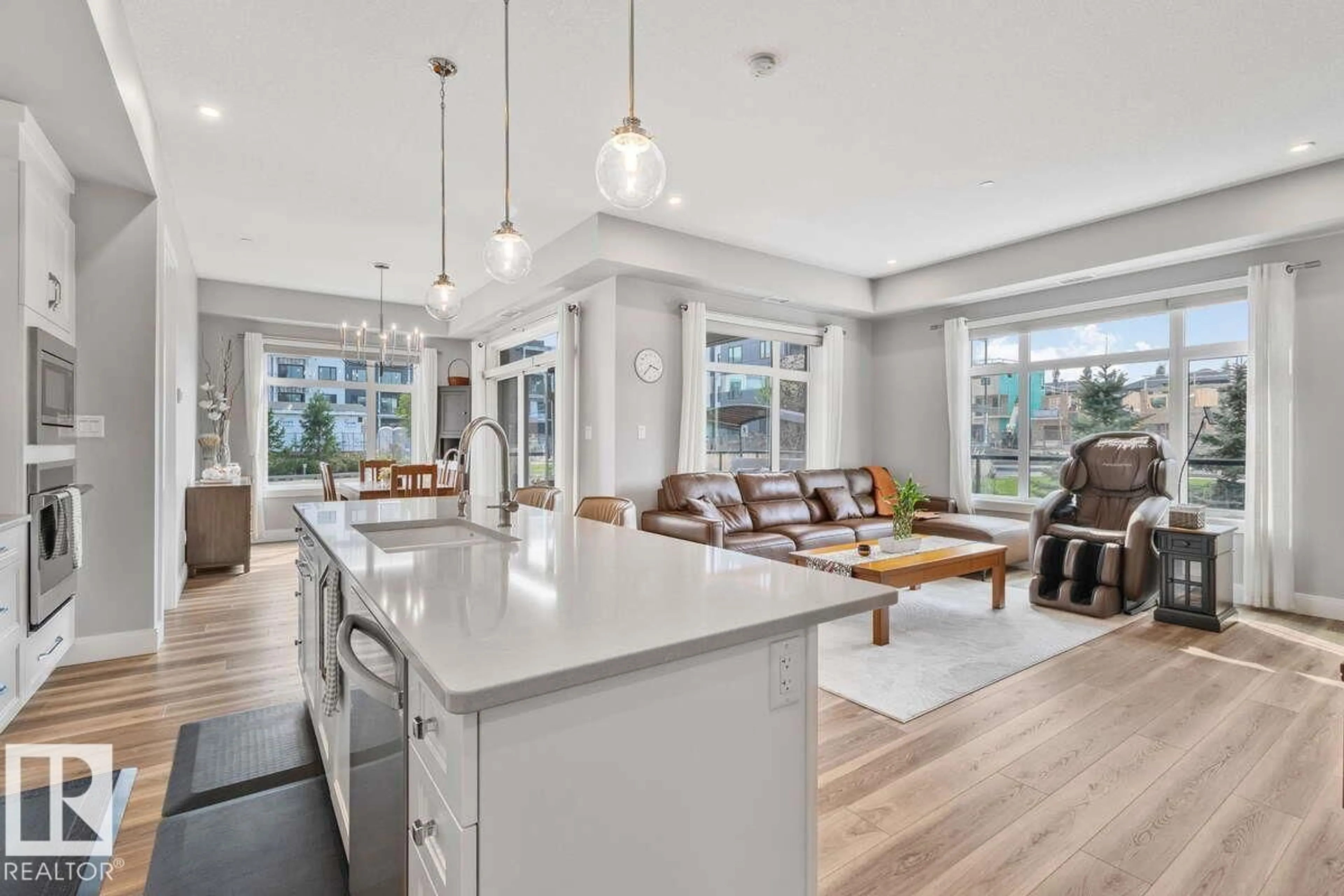 Open concept kitchen, unknown for 122 7463 MAY CM NW, Edmonton Alberta T6R0X1