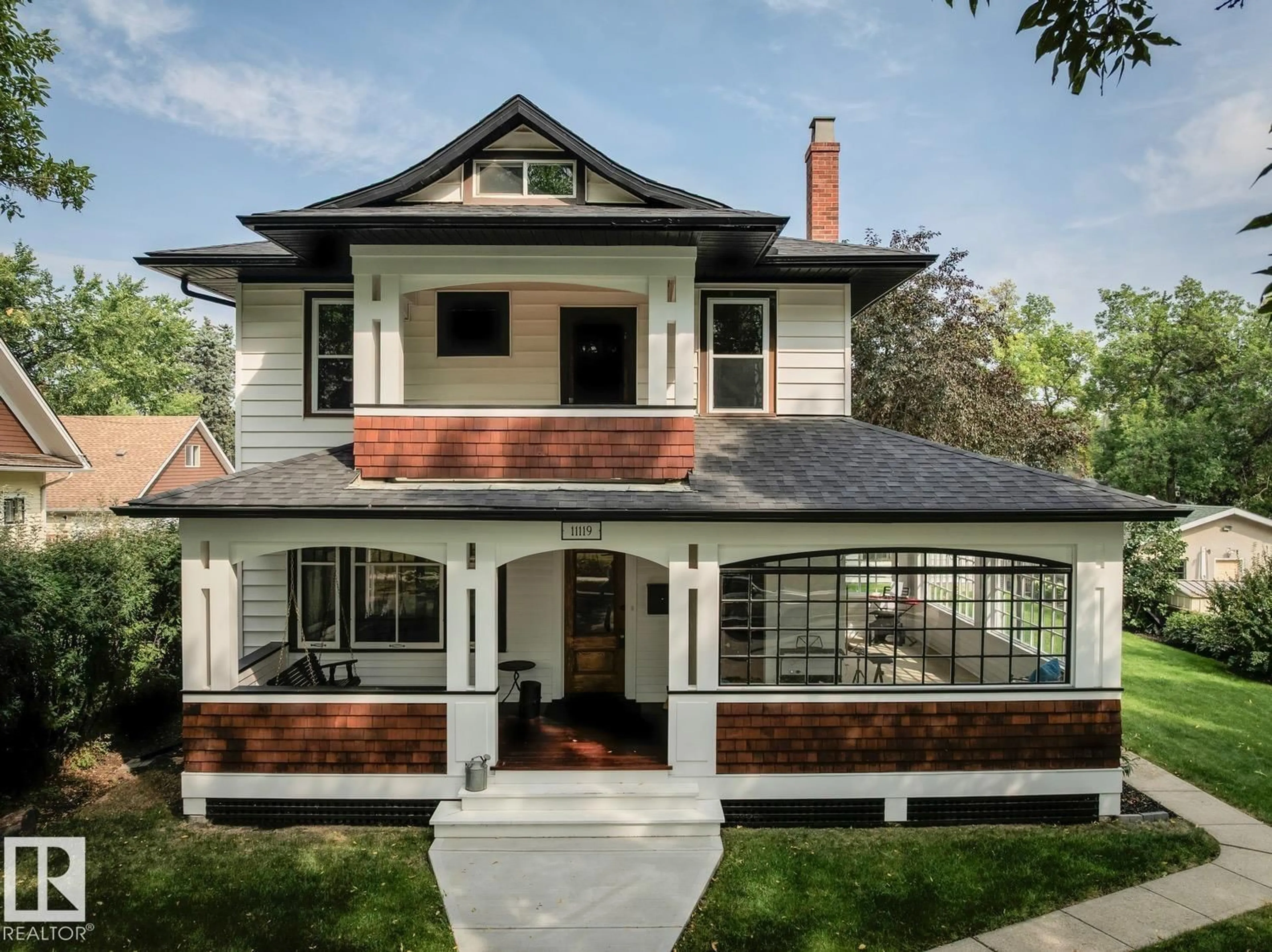 Home with brick exterior material, street for 11119 60 ST NW, Edmonton Alberta T5W3Y6