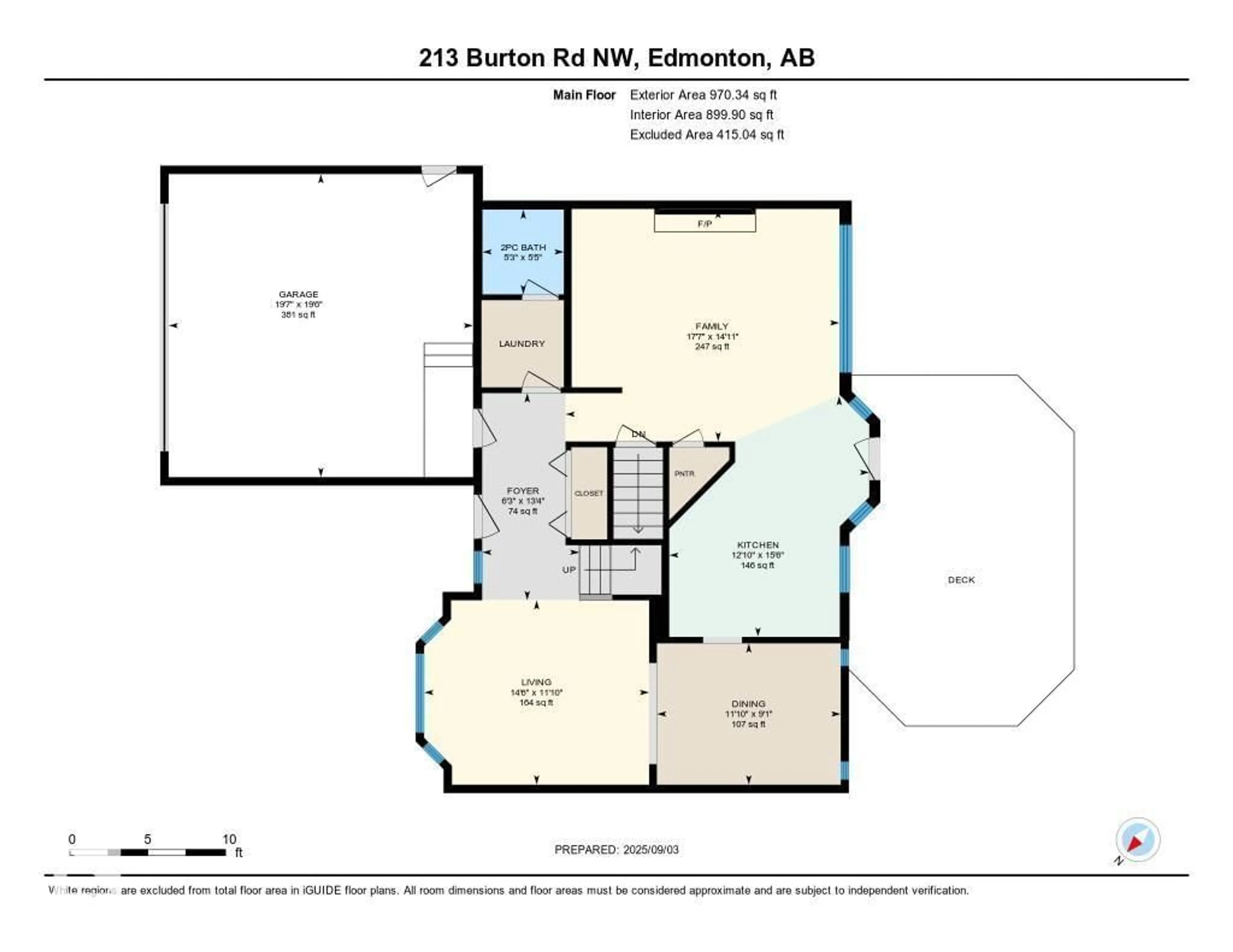 Floor plan for 213 BURTON RD, Edmonton Alberta T6R1P8